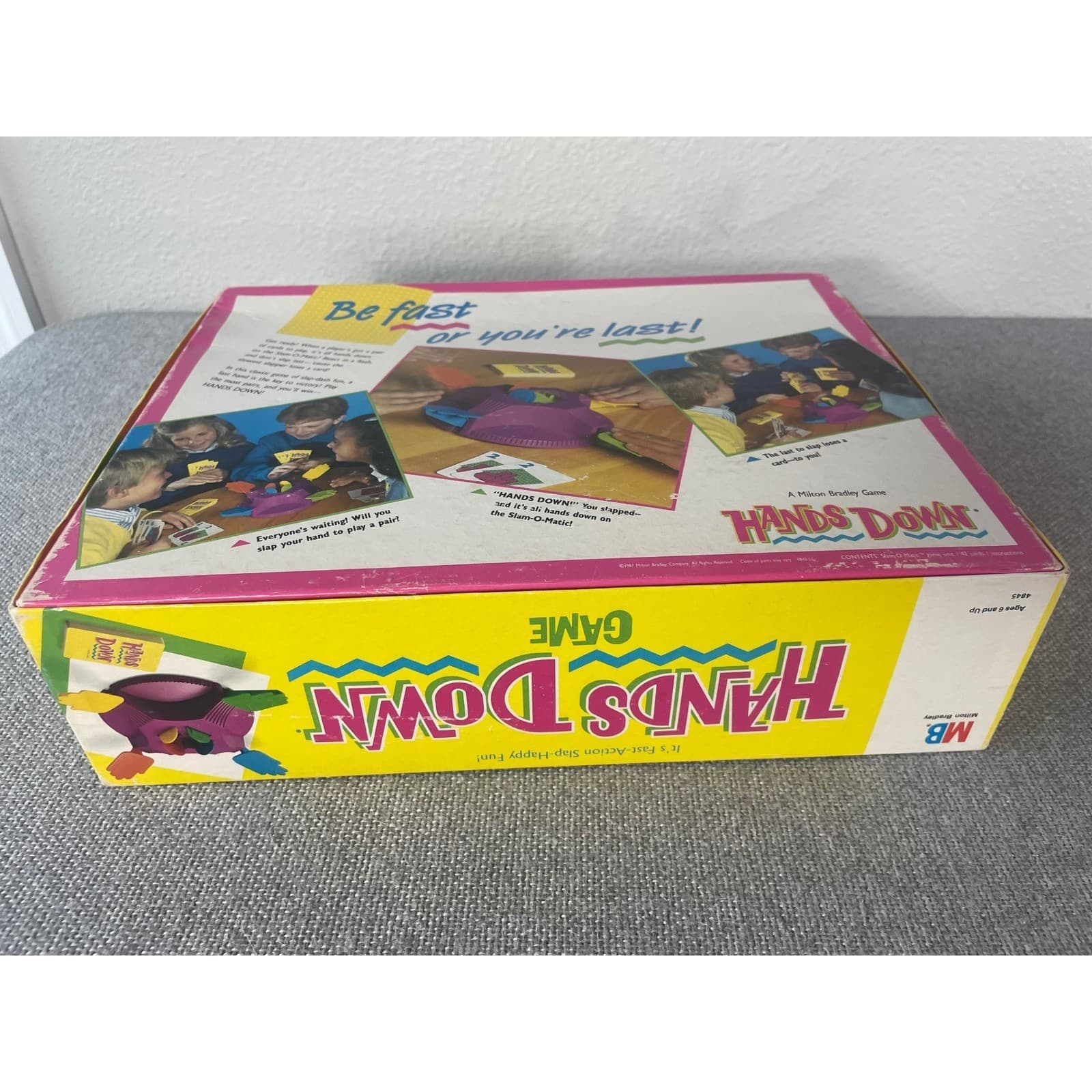 Vintage 1987 Milton Bradley Hands Down Game Complete Family Card Reaction Toy - Thumbnail 5