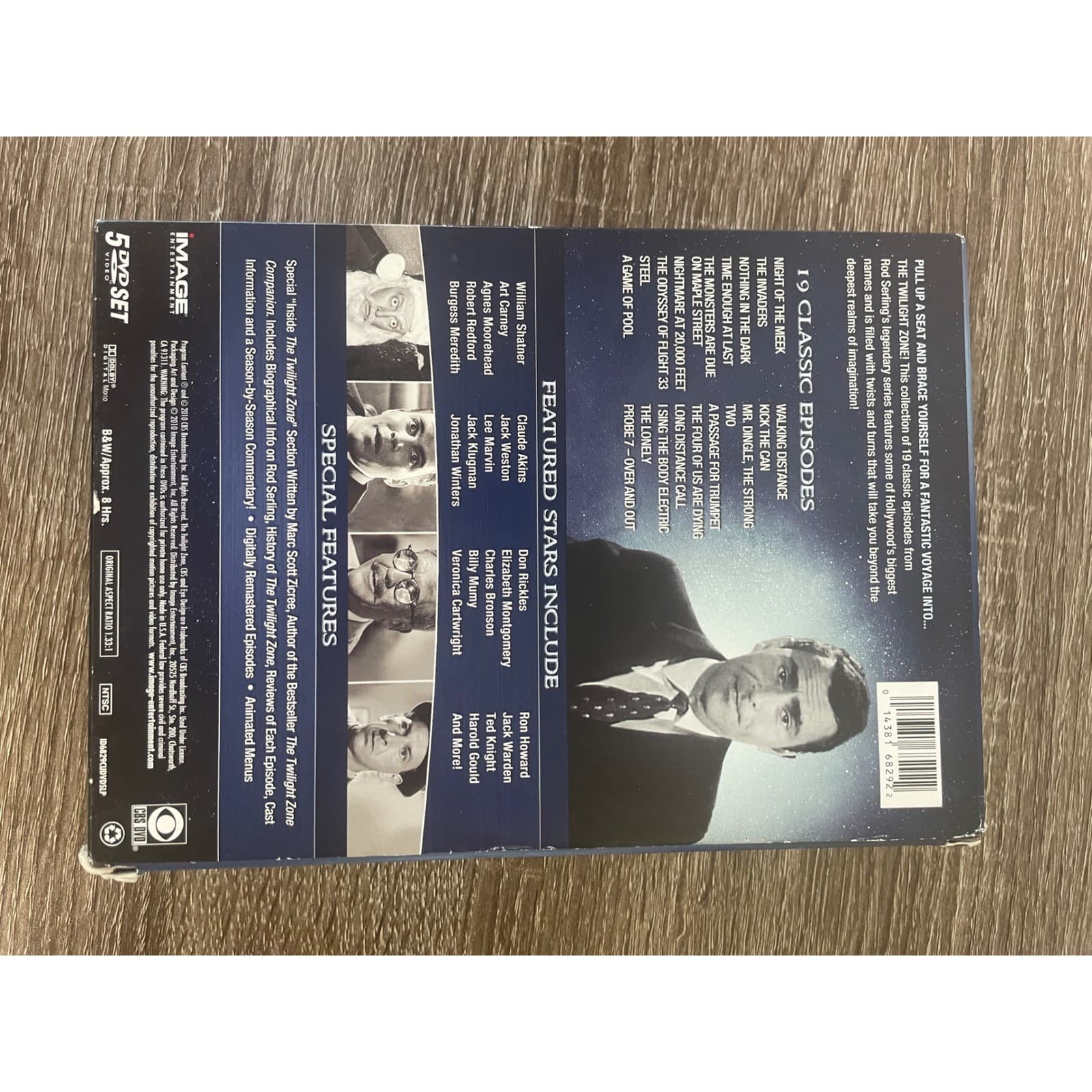 Twilight Zone Fan Favorites DVD 5 Disc Set Rod Serling Shatner Classic TV Sci Fi - Thumbnail 6