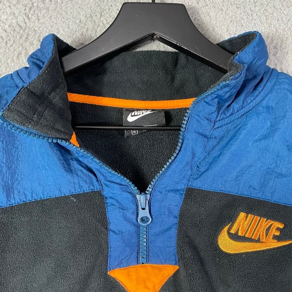 Nike Women's Quarter Zip Fleece Colorblock Pullover Jacket XL Extra Large Cozy - Thumbnail 6