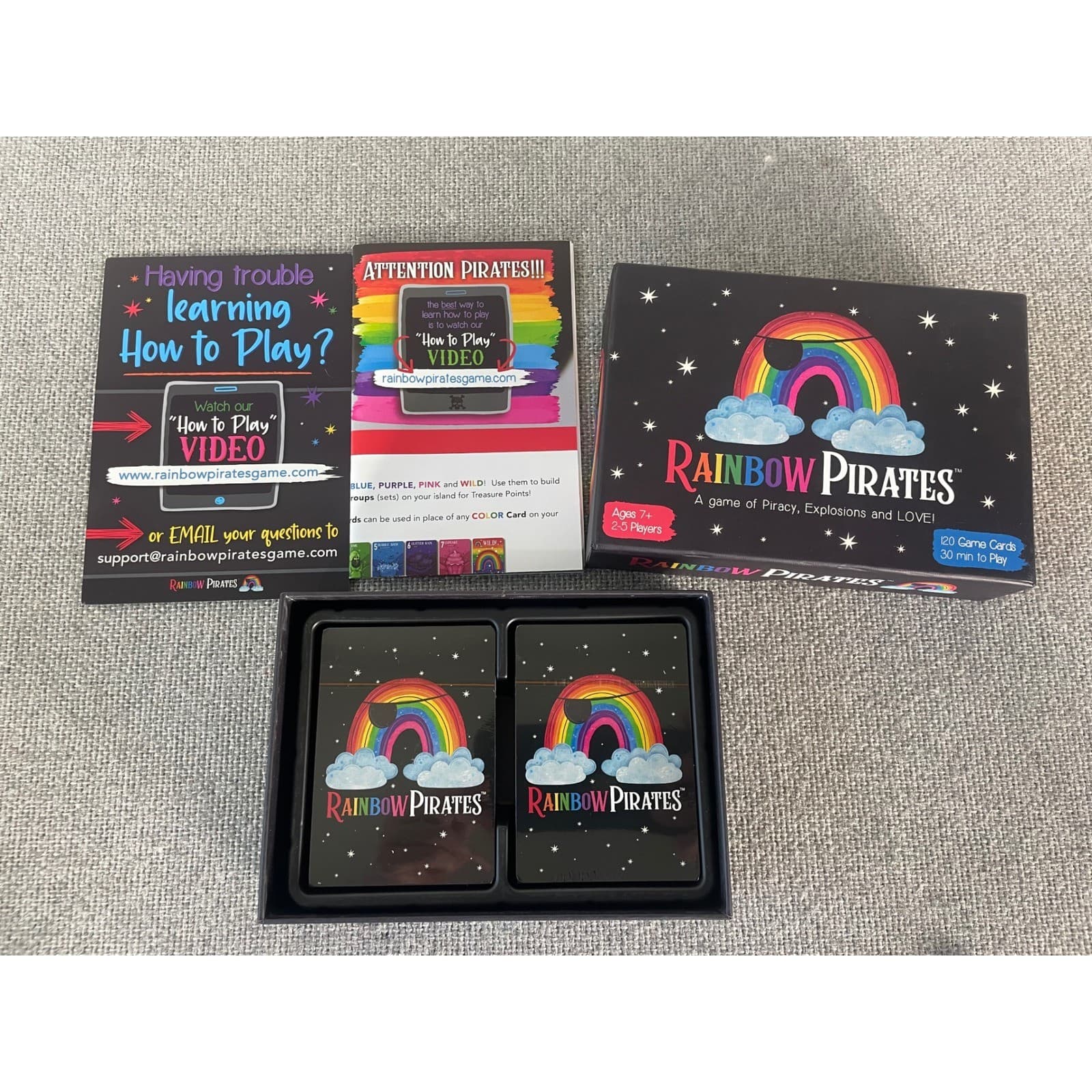 Rainbow Pirates Card Game for Adults Teens & Kids 2-5 Players - Thumbnail 5