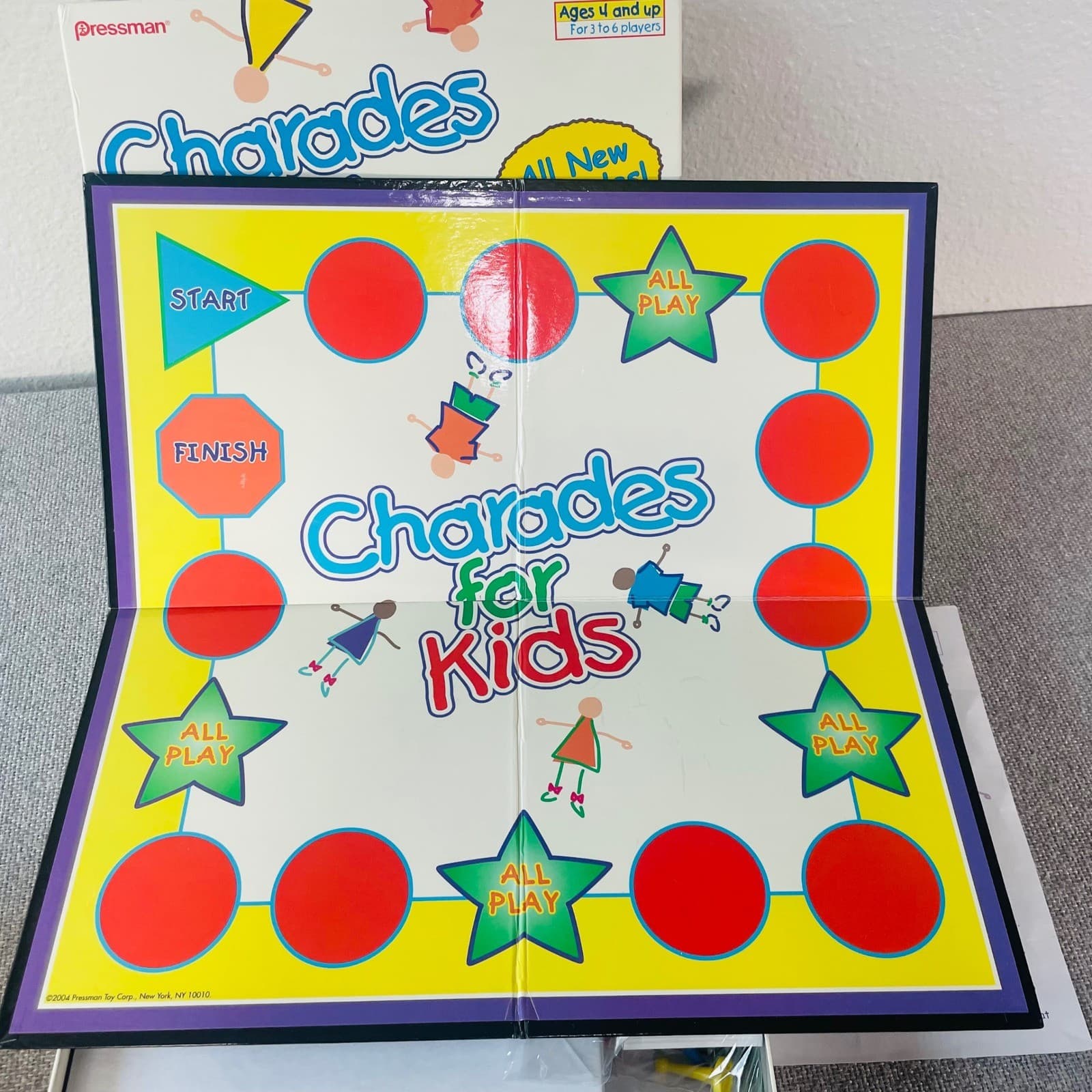 Charades For Kids 2nd Edition Pressman Board Game Family Complete Vintage - Thumbnail 10