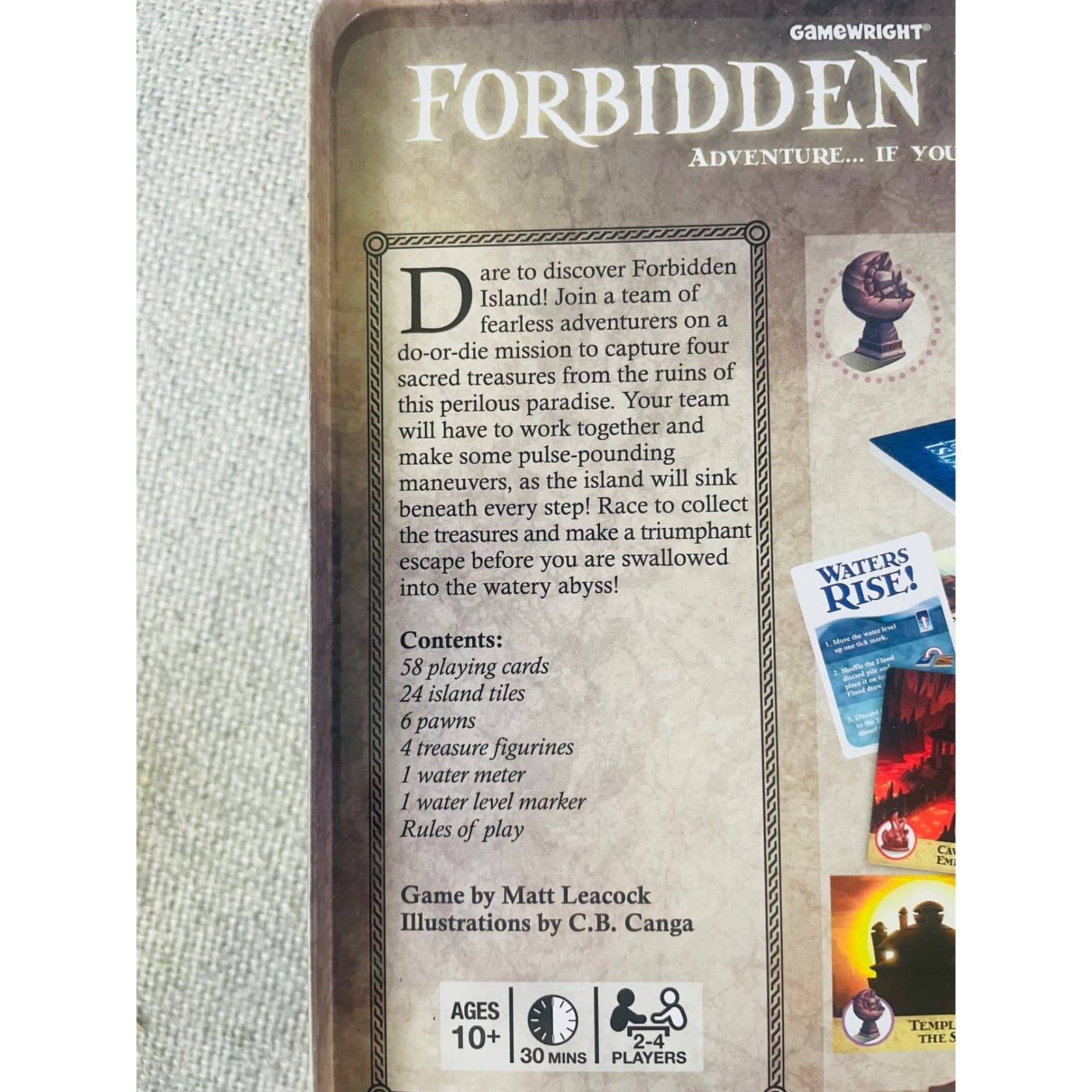 Forbidden Island Board Game Gamewright 2010 Cooperative Family Strategy Complete - Thumbnail 6