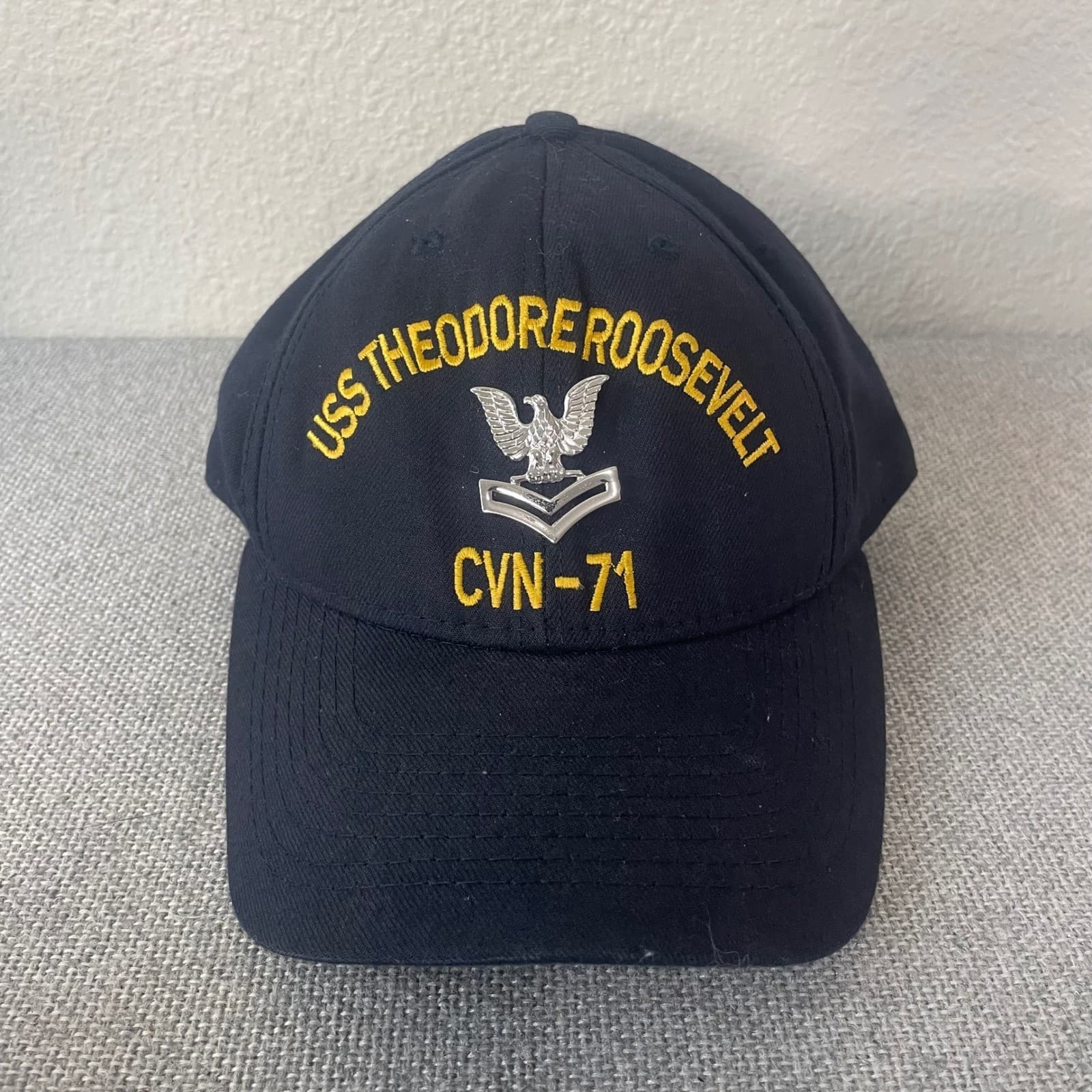 USS Theodore Roosevelt CVN 71 Hat Navy Aircraft Carrier Ship Vintage - Thumbnail 2
