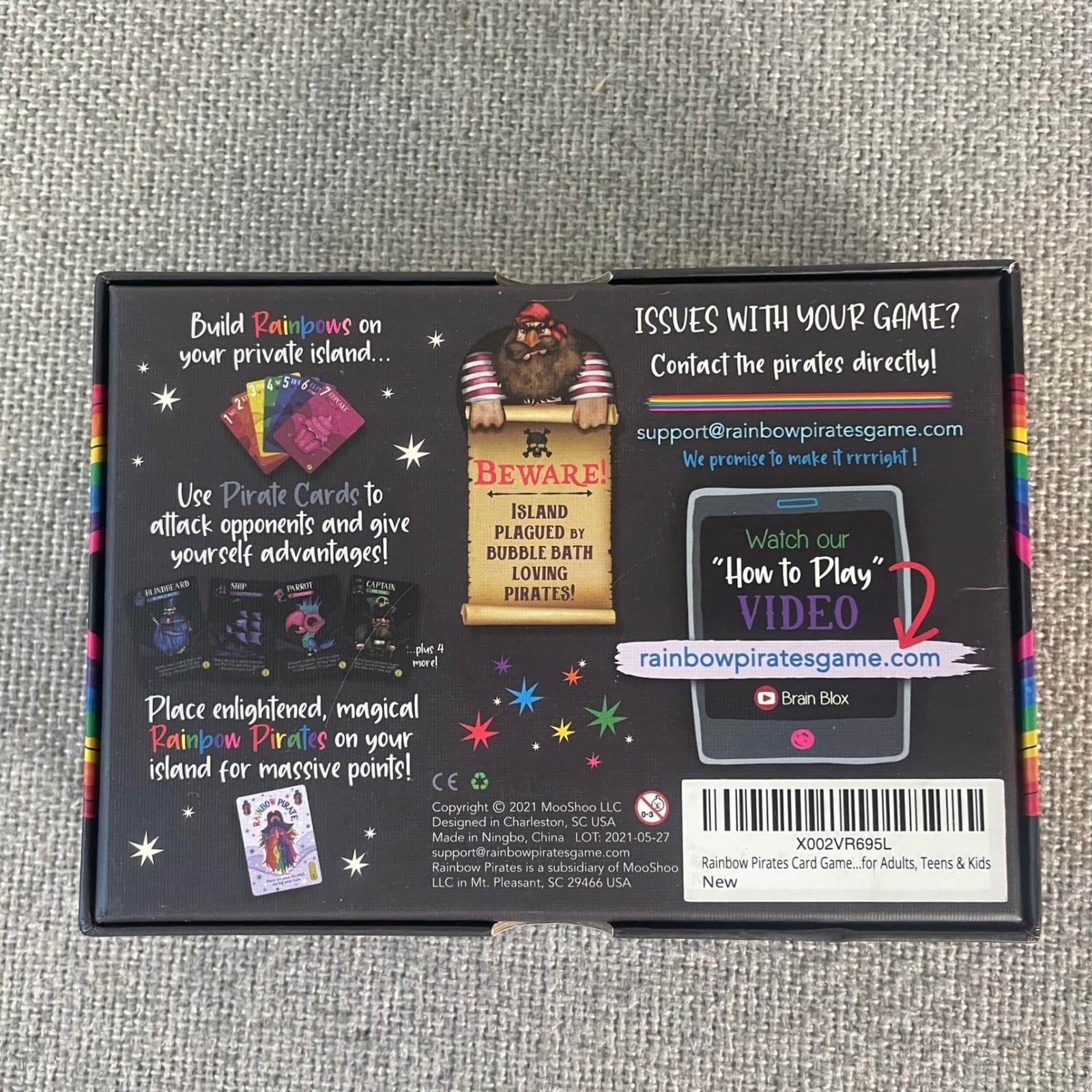 Rainbow Pirates Card Game for Adults Teens & Kids 2-5 Players - Thumbnail 4
