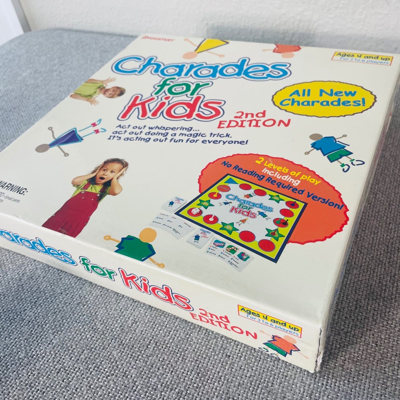 Charades For Kids 2nd Edition Pressman Board Game Family Complete Vintage - Thumbnail 3