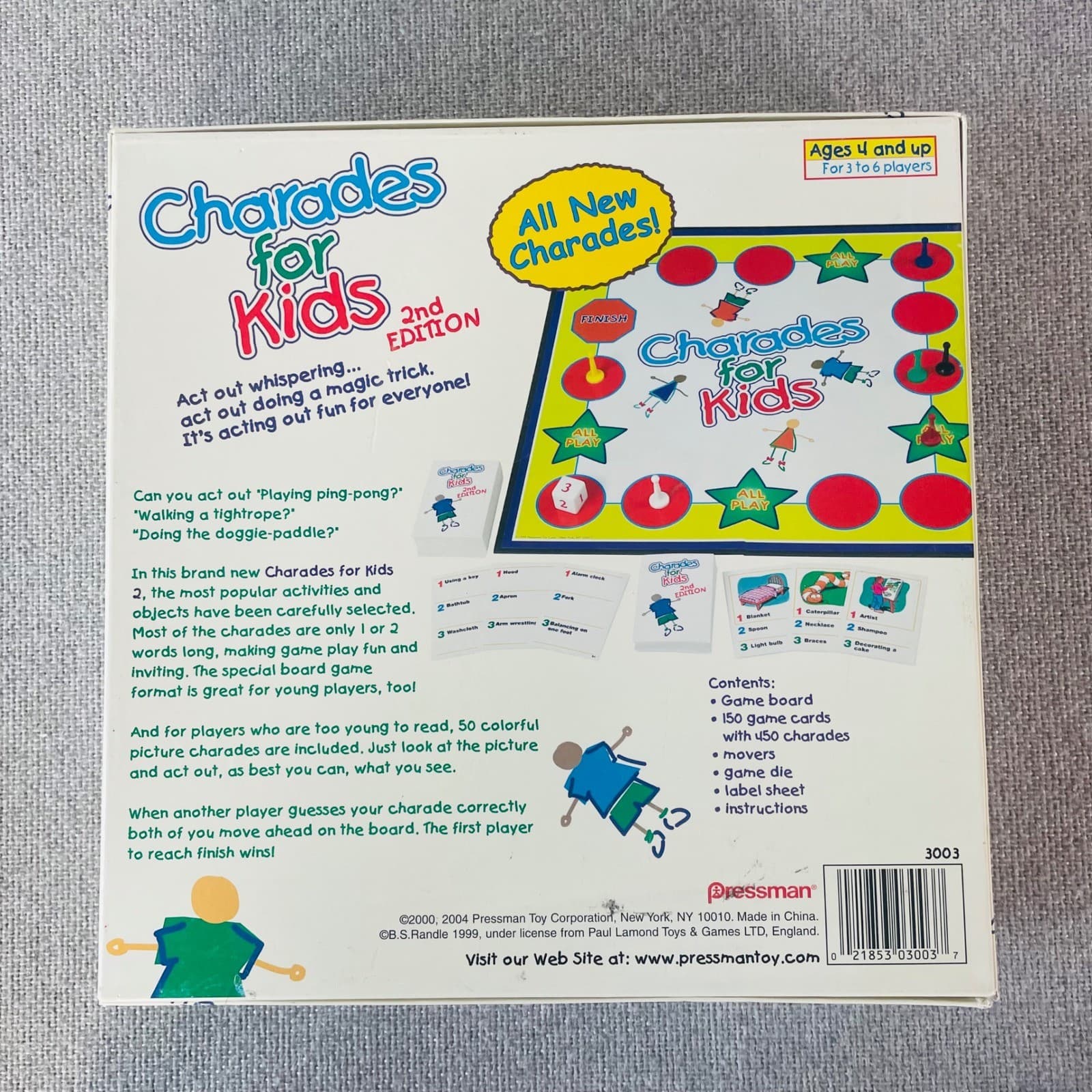 Charades For Kids 2nd Edition Pressman Board Game Family Complete Vintage - Thumbnail 4