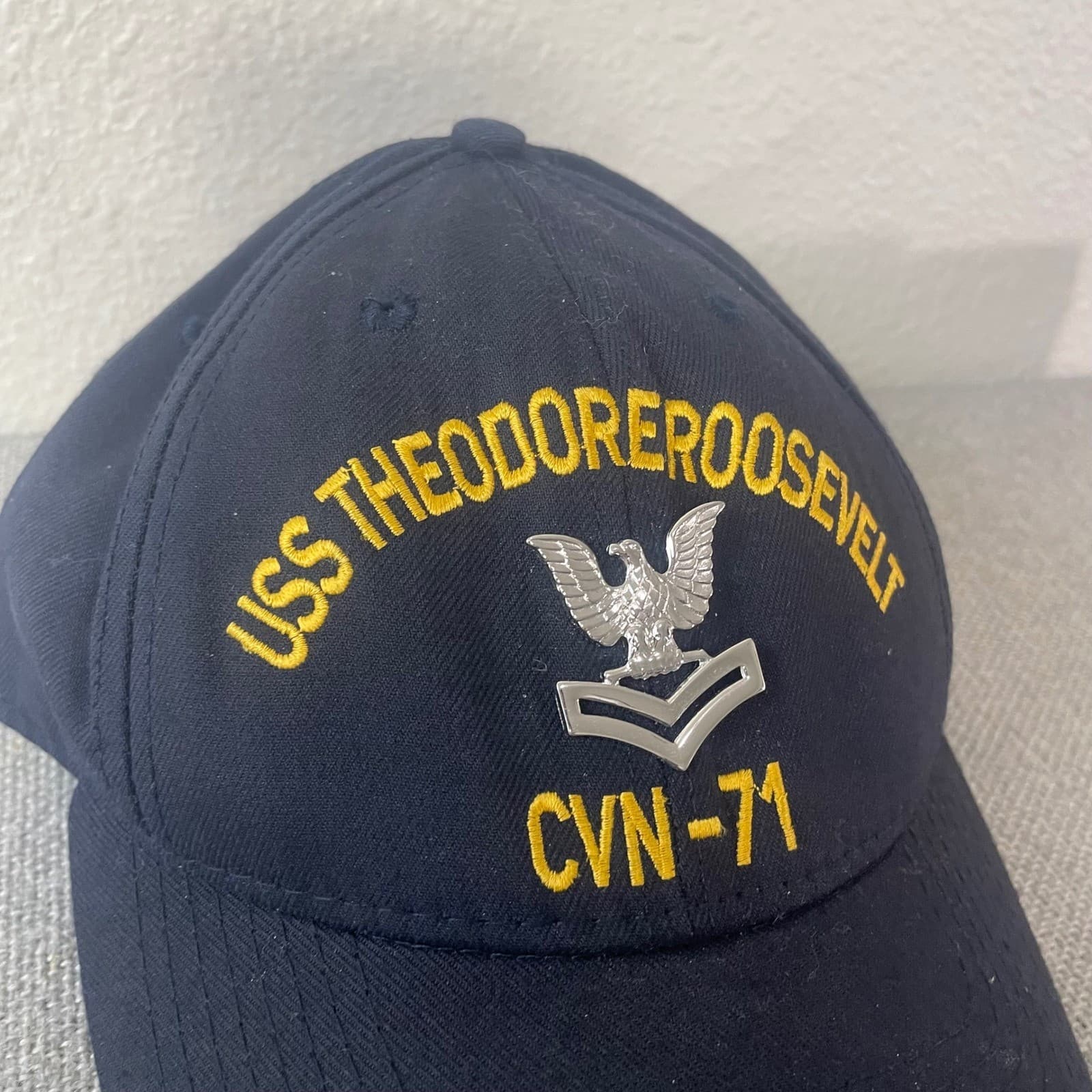 USS Theodore Roosevelt CVN 71 Hat Navy Aircraft Carrier Ship Vintage - Thumbnail 3