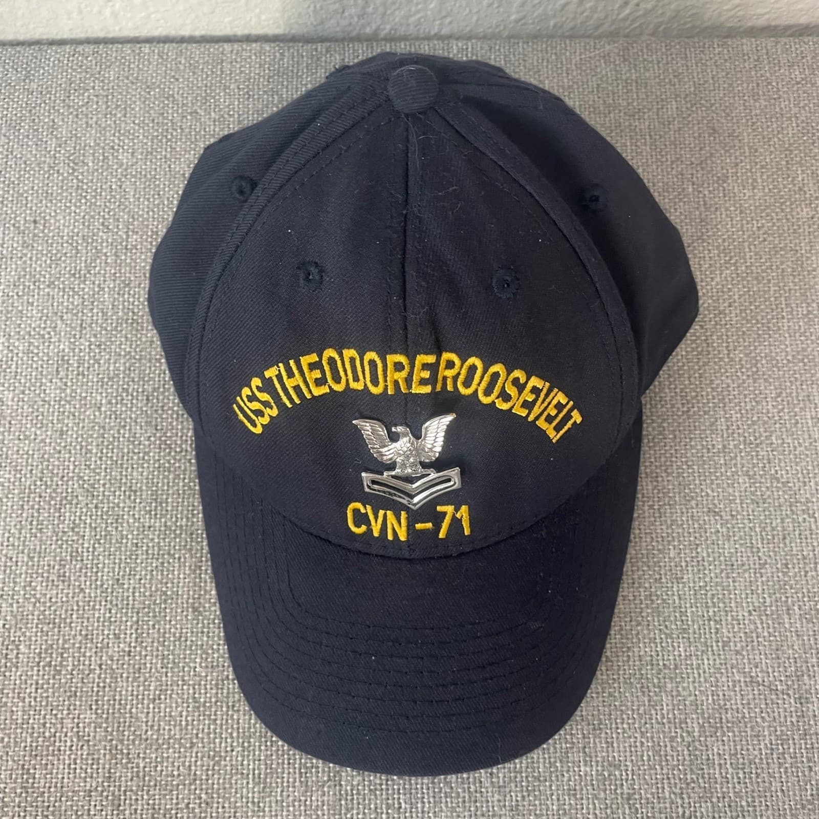 USS Theodore Roosevelt CVN 71 Hat Navy Aircraft Carrier Ship Vintage - Thumbnail 4