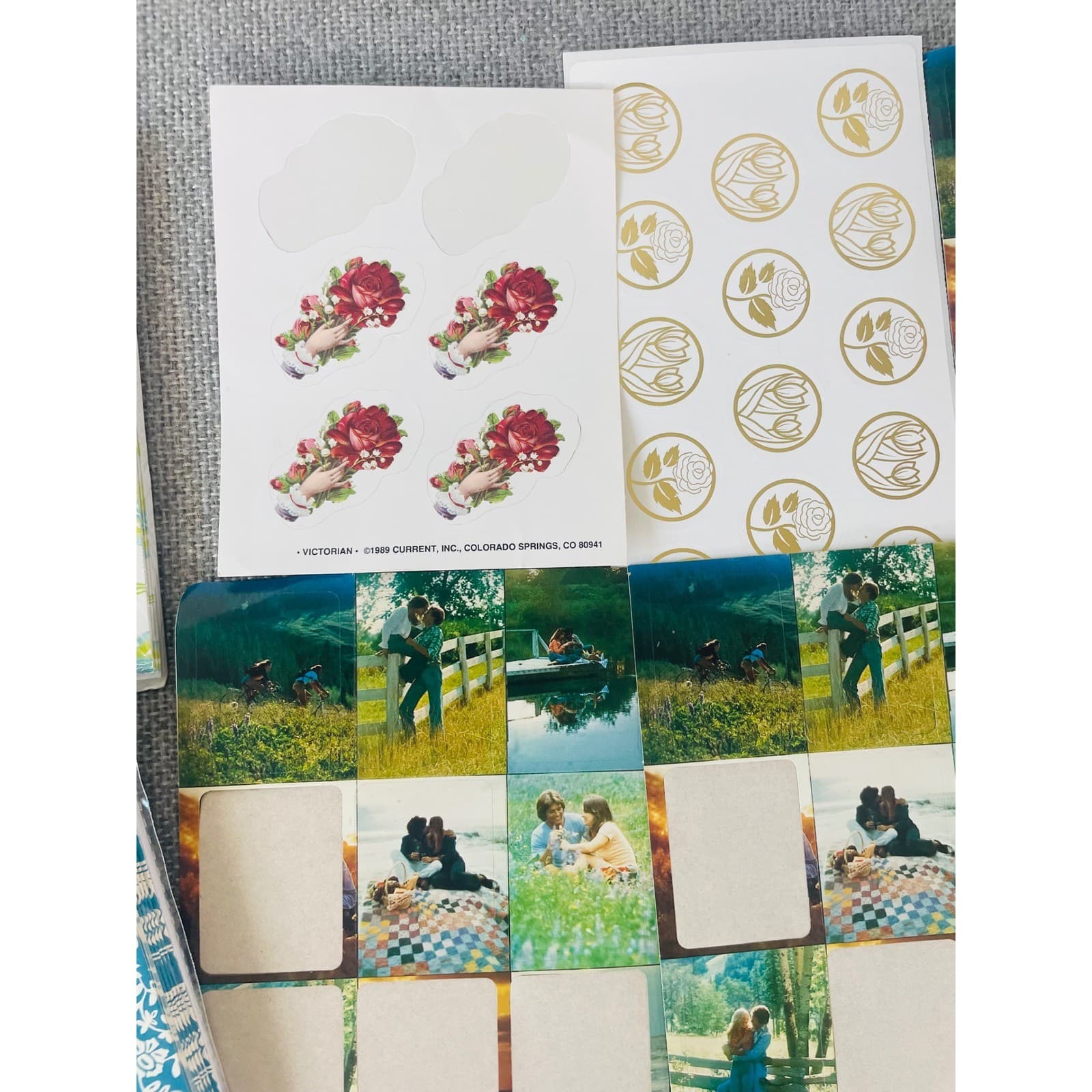 Vintage Laura Ashley Hallmark Stationery Lot Floral Note Cards 90s Paper - Thumbnail 4