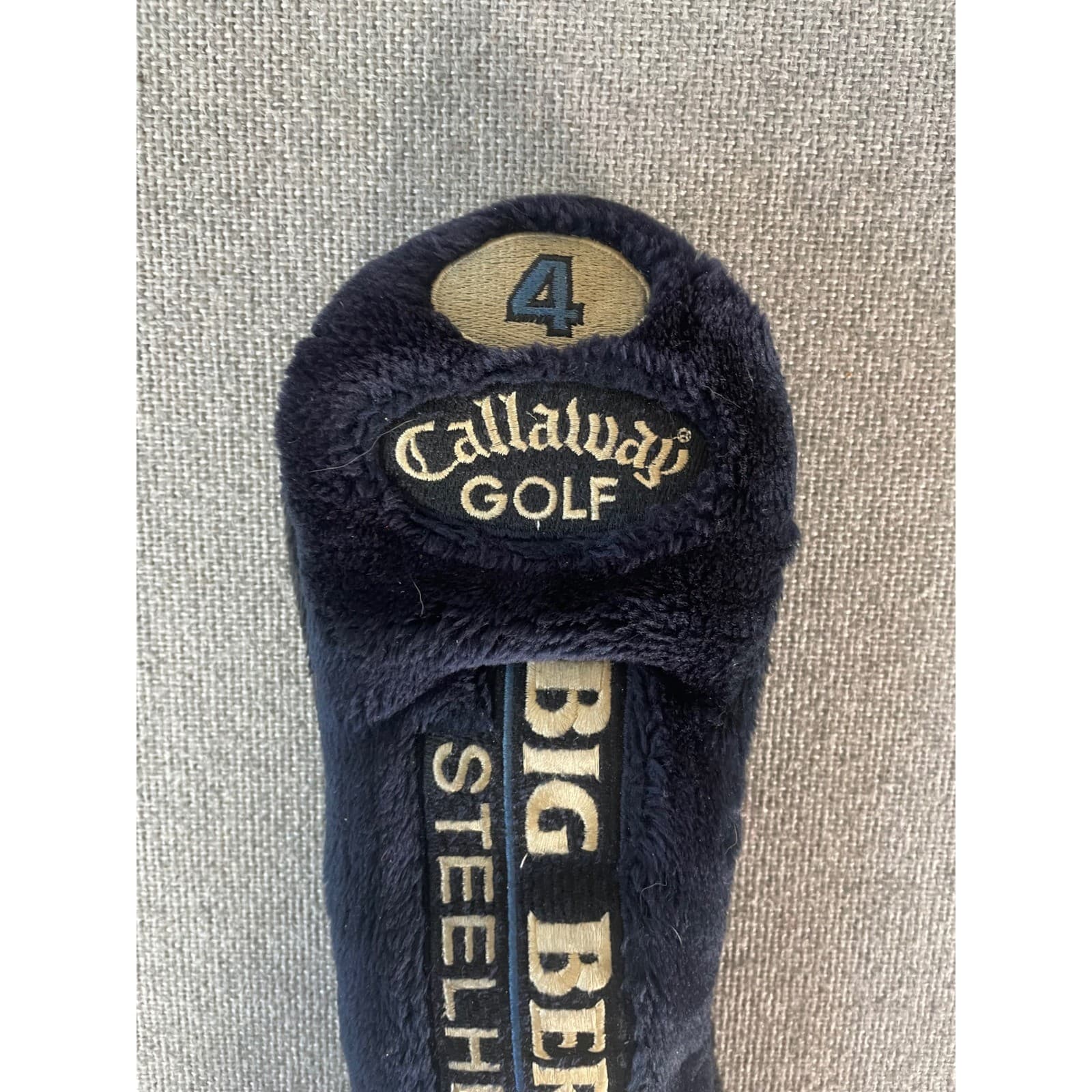Callaway Big Bertha Steelhead 4 Wood Headcover Golf Club Cover Vintage - Thumbnail 3