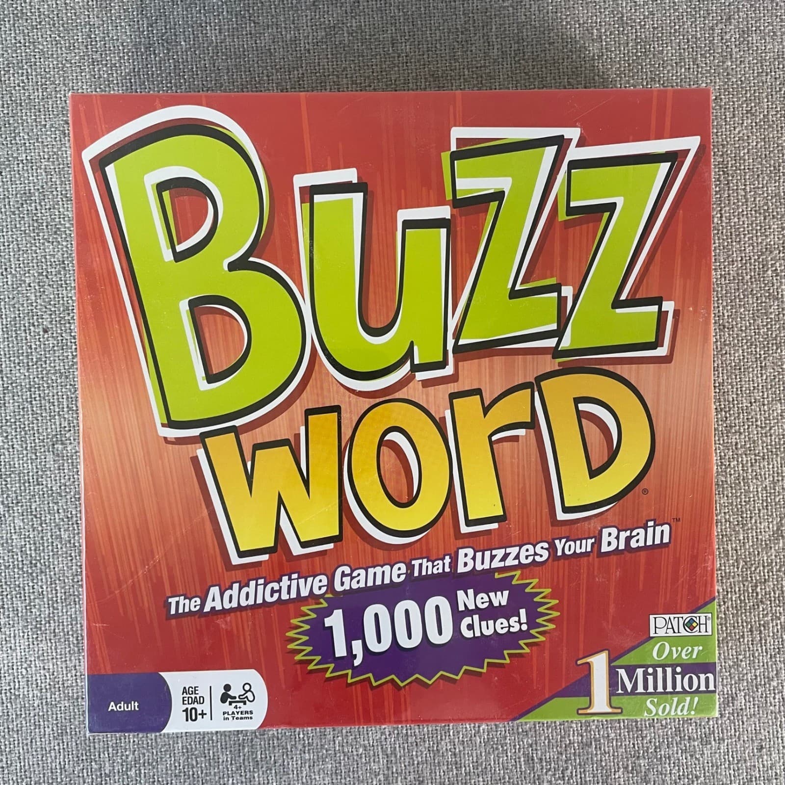 BuzzWord Board Game Patch Products 1000 New Clues Team Party Game New Sealed - Thumbnail 2