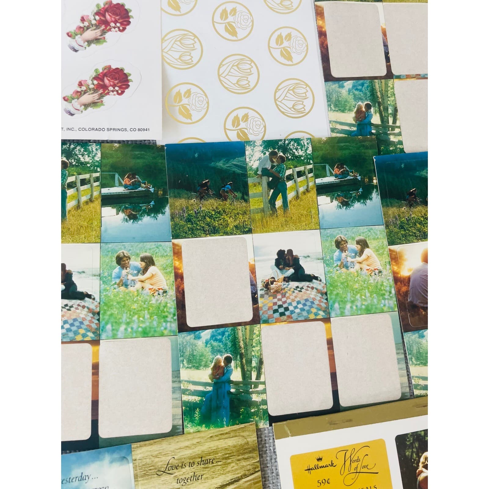 Vintage Laura Ashley Hallmark Stationery Lot Floral Note Cards 90s Paper - Thumbnail 5