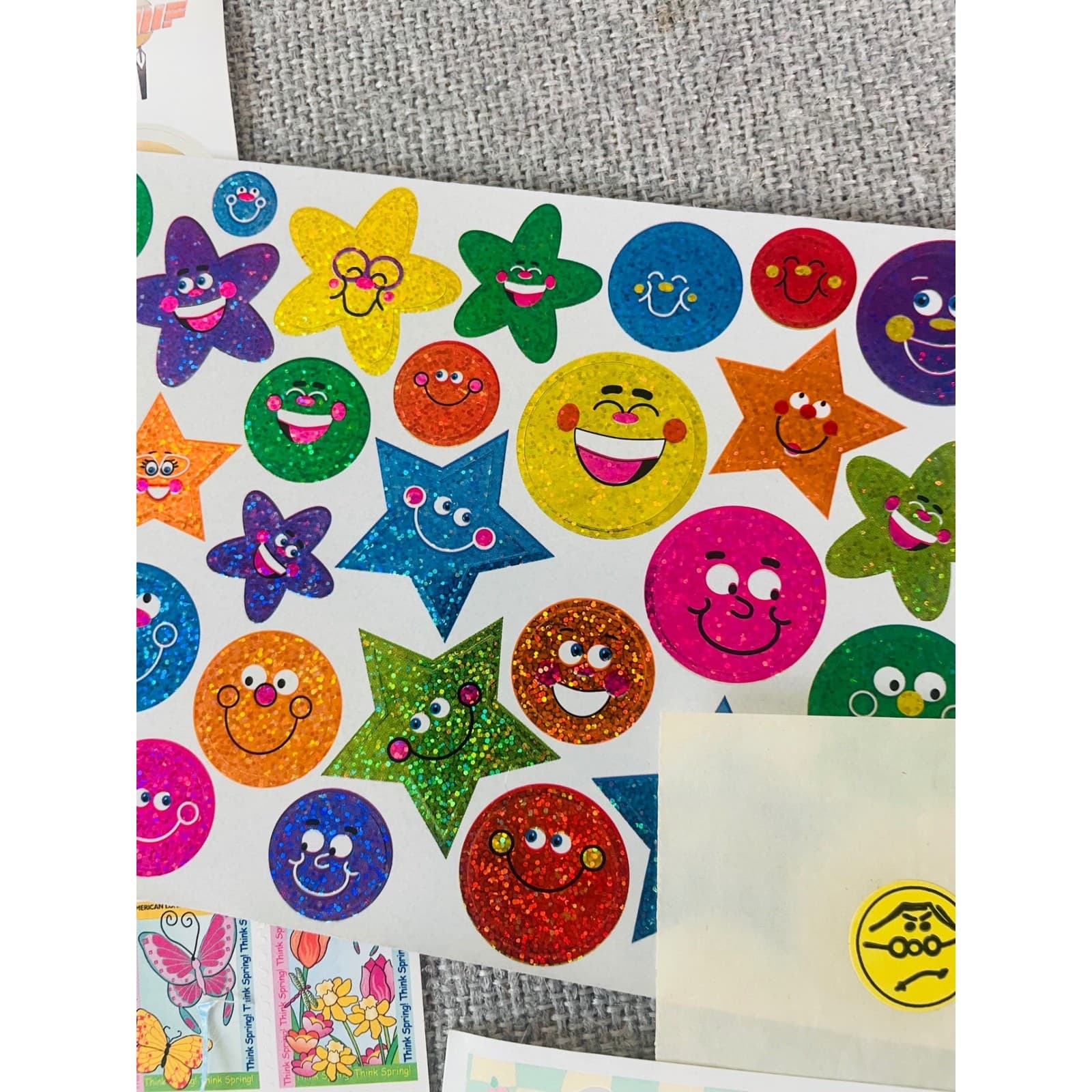 Vintage 90s Disney Sticker Lot Winnie Pooh Lisa Frank Teacher Reward Scrapbook - Thumbnail 10