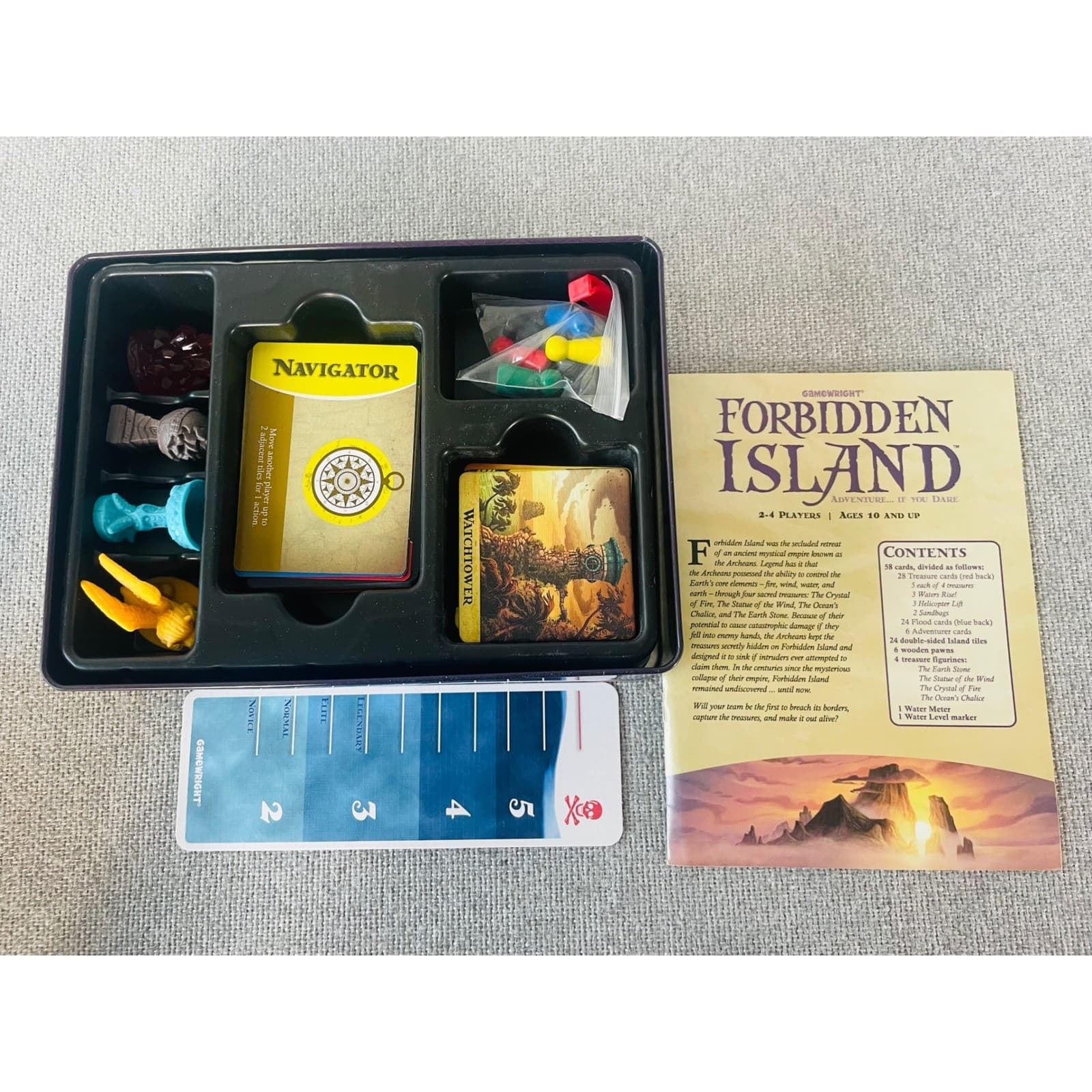 Forbidden Island Board Game Gamewright 2010 Cooperative Family Strategy Complete - Thumbnail 8
