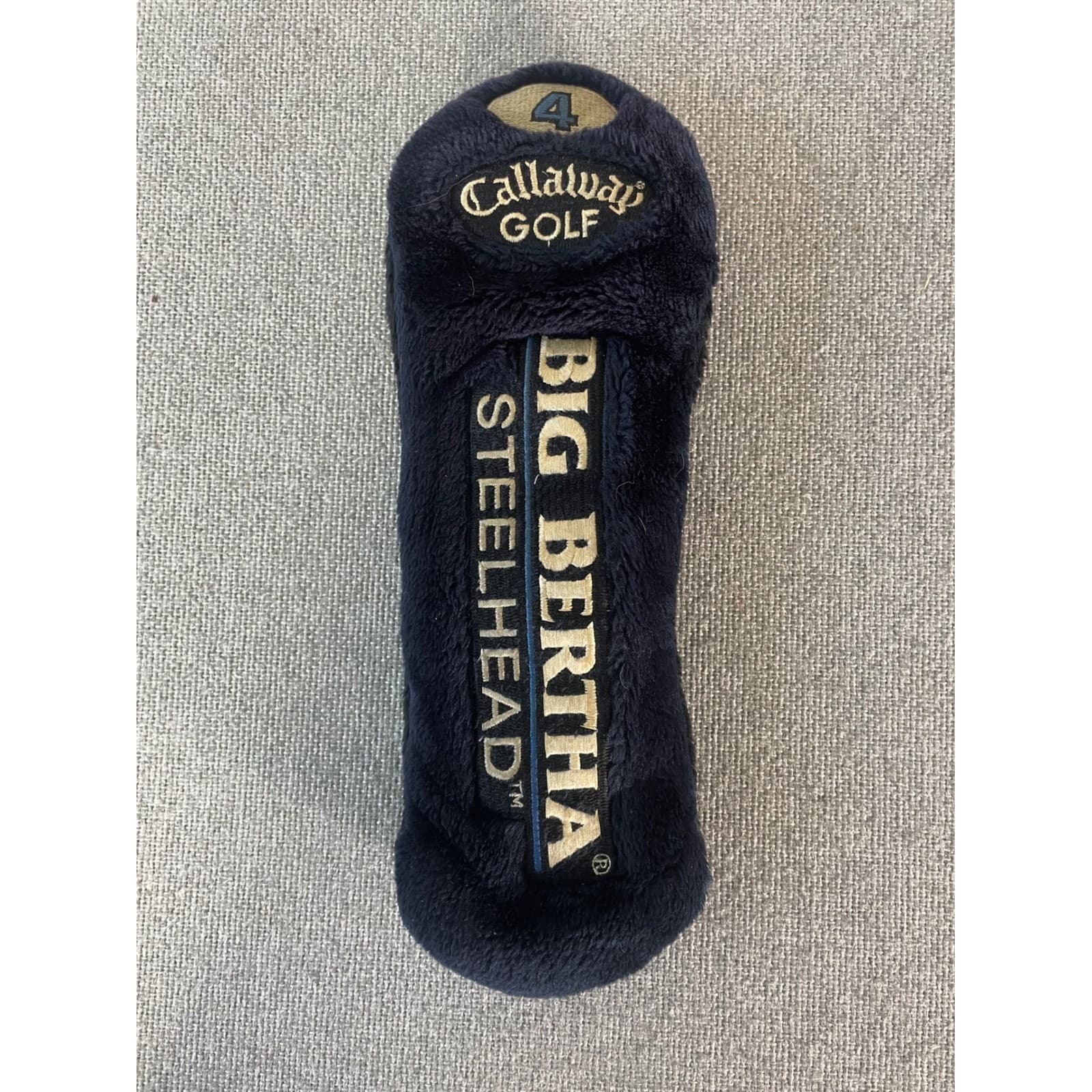 Callaway Big Bertha Steelhead 4 Wood Headcover Golf Club Cover Vintage - Thumbnail 2