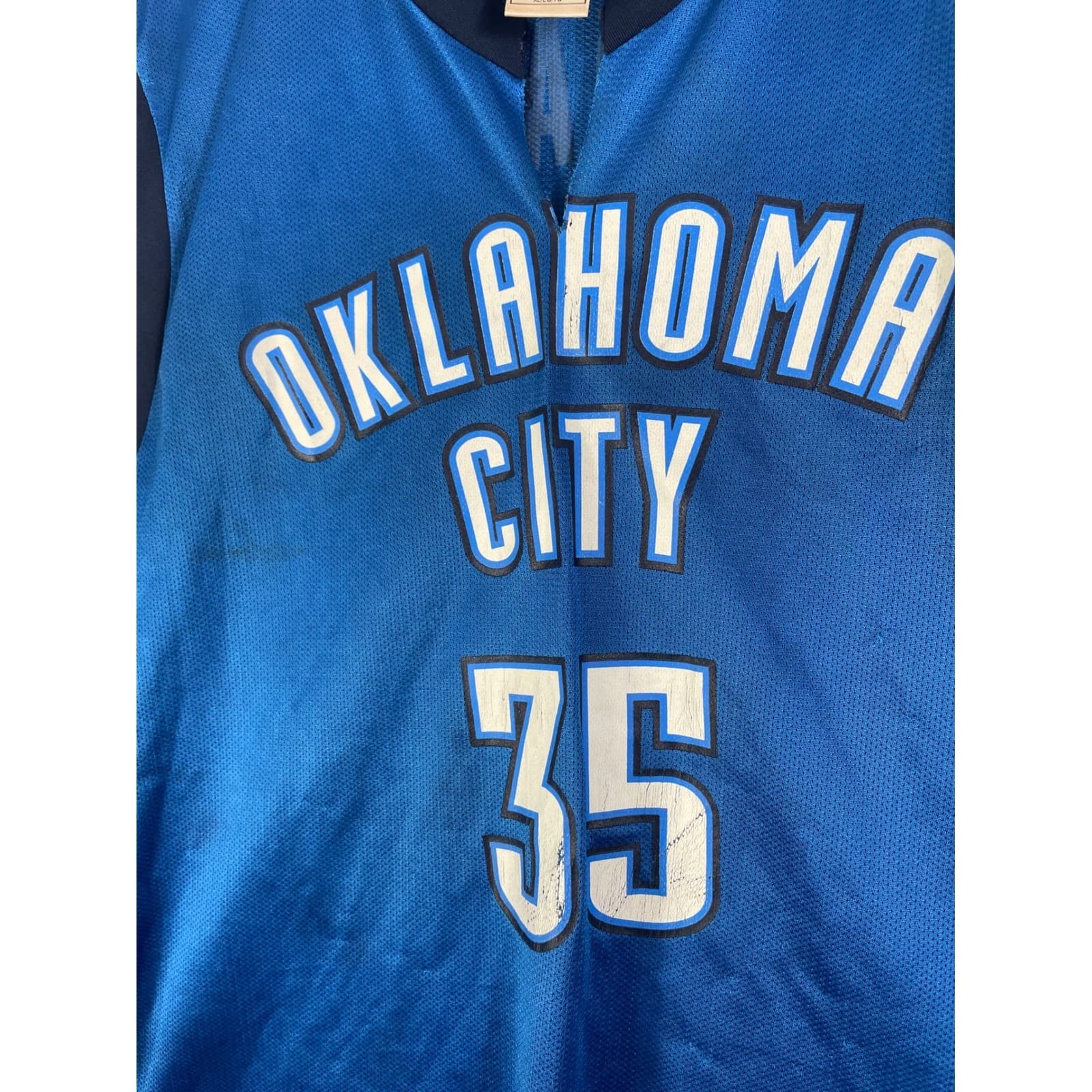 Oklahoma City Thunder #35 Durant NBA Basketball Jersey Adult XL Blue - Thumbnail 8