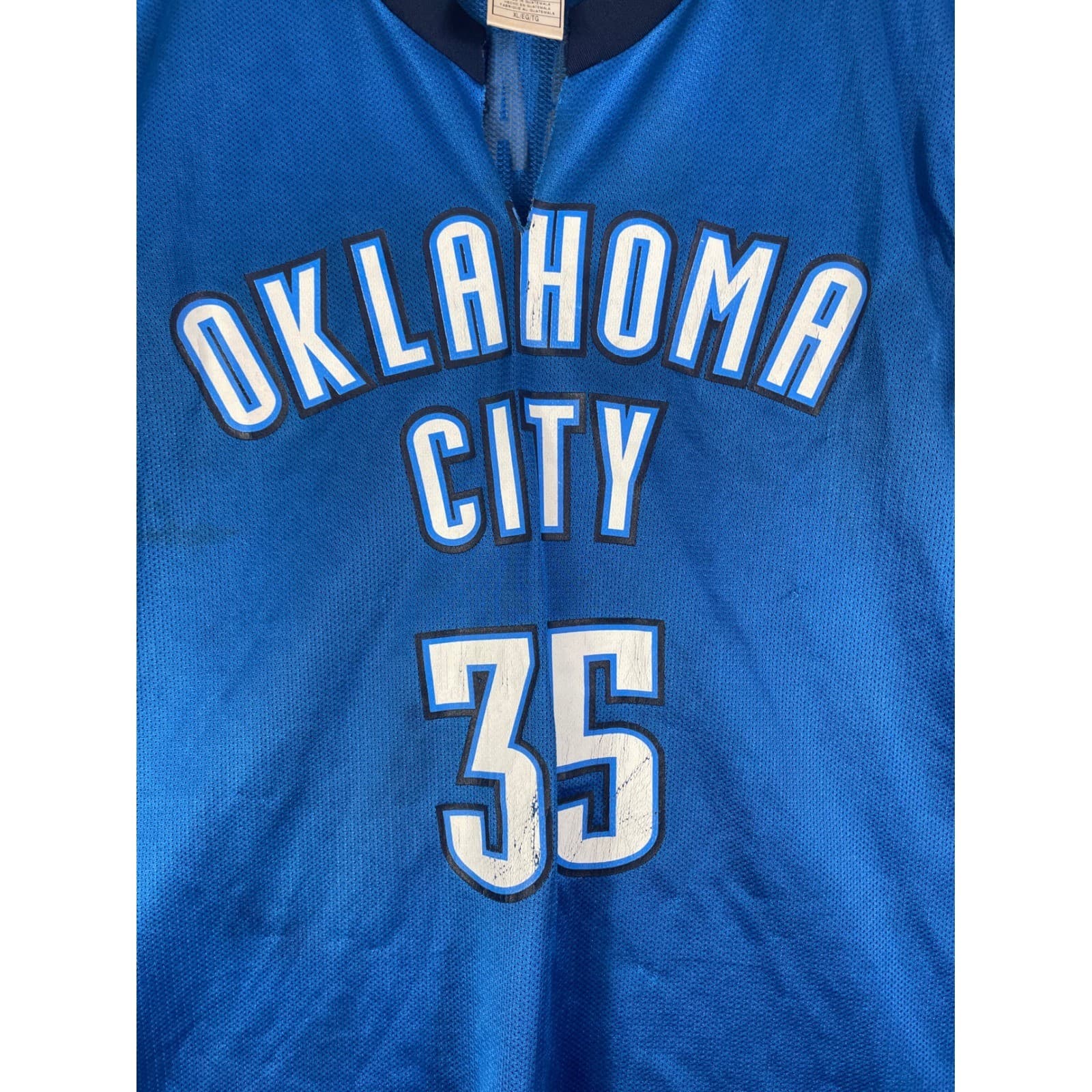 Oklahoma City Thunder #35 Durant NBA Basketball Jersey Adult XL Blue - Thumbnail 7