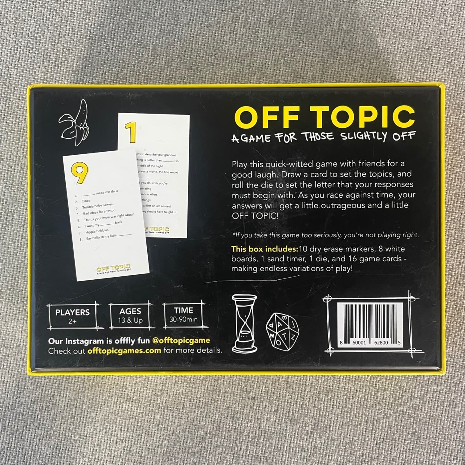 Off Topic Adult Party Game Off Topic Games Fun Group Board Game Ages 17+ - Thumbnail 4