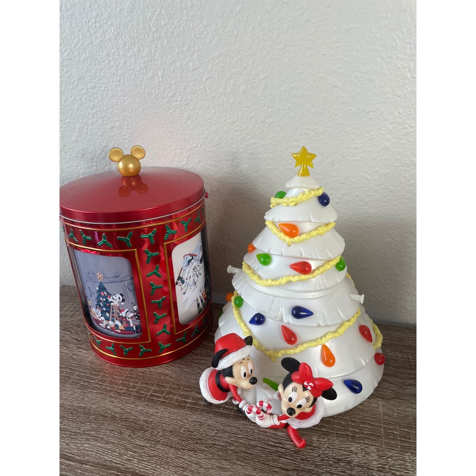 Disney Parks Christmas Popcorn Bucket Light Up Mickey Minnie Plush Set Holiday - Thumbnail 7