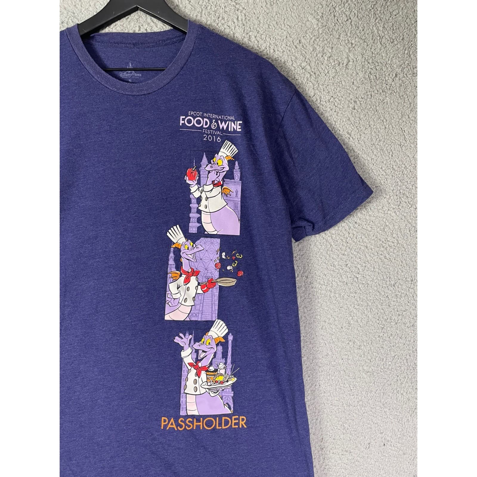 Disney Parks Epcot Figment Food Wine Festival Passholder T Shirt XL - Thumbnail 6