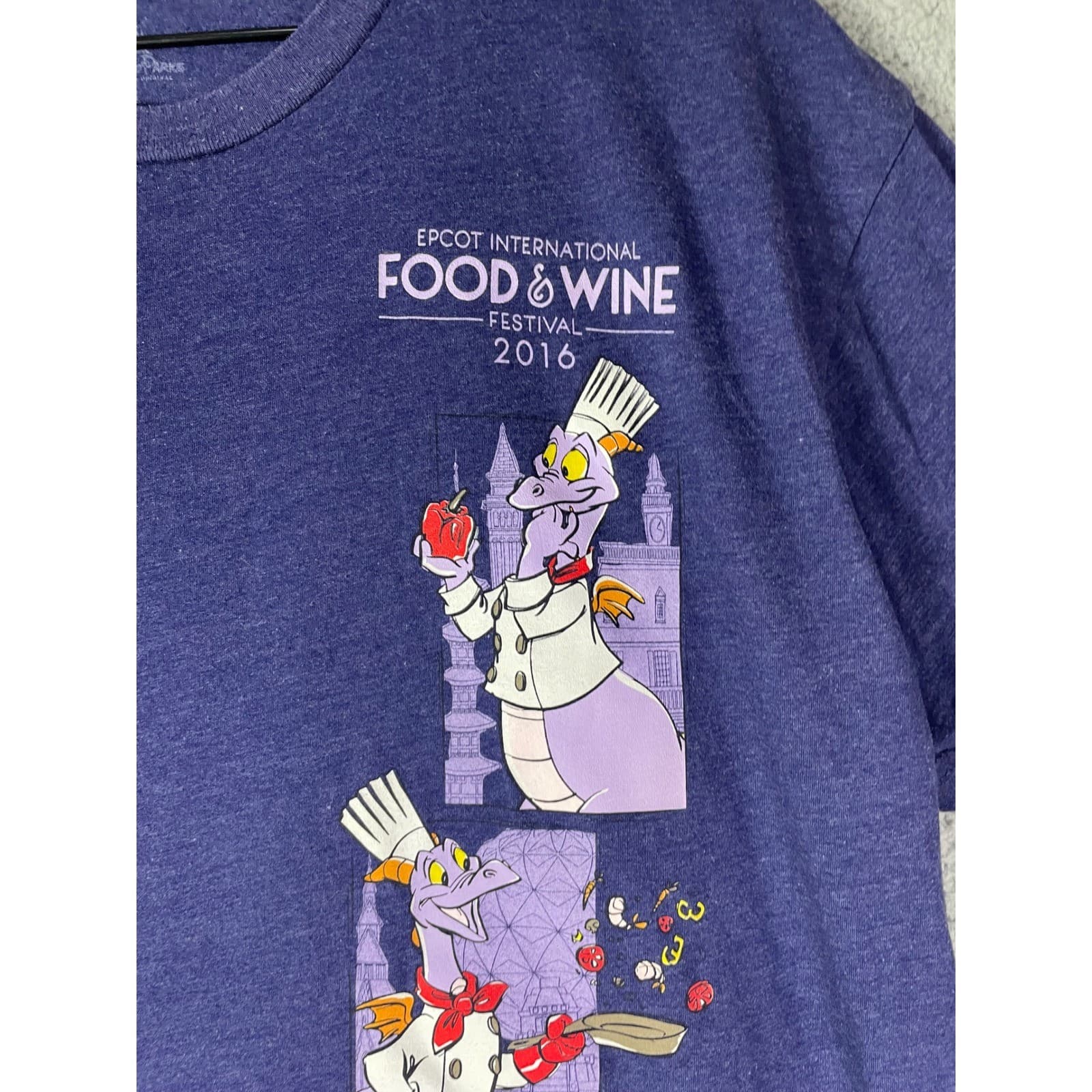 Disney Parks Epcot Figment Food Wine Festival Passholder T Shirt XL - Thumbnail 8