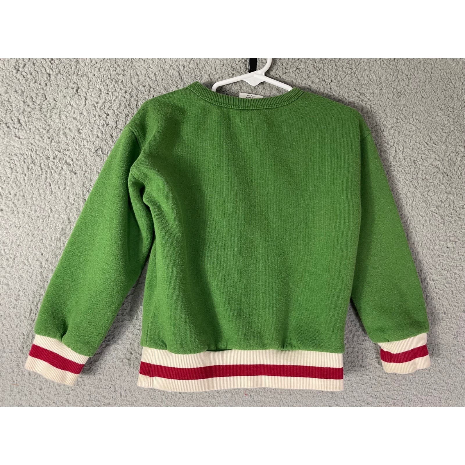Disney Christmas Chip n Dale Just Chill Kids Holiday Sweatshirt Green 4T - Thumbnail 4