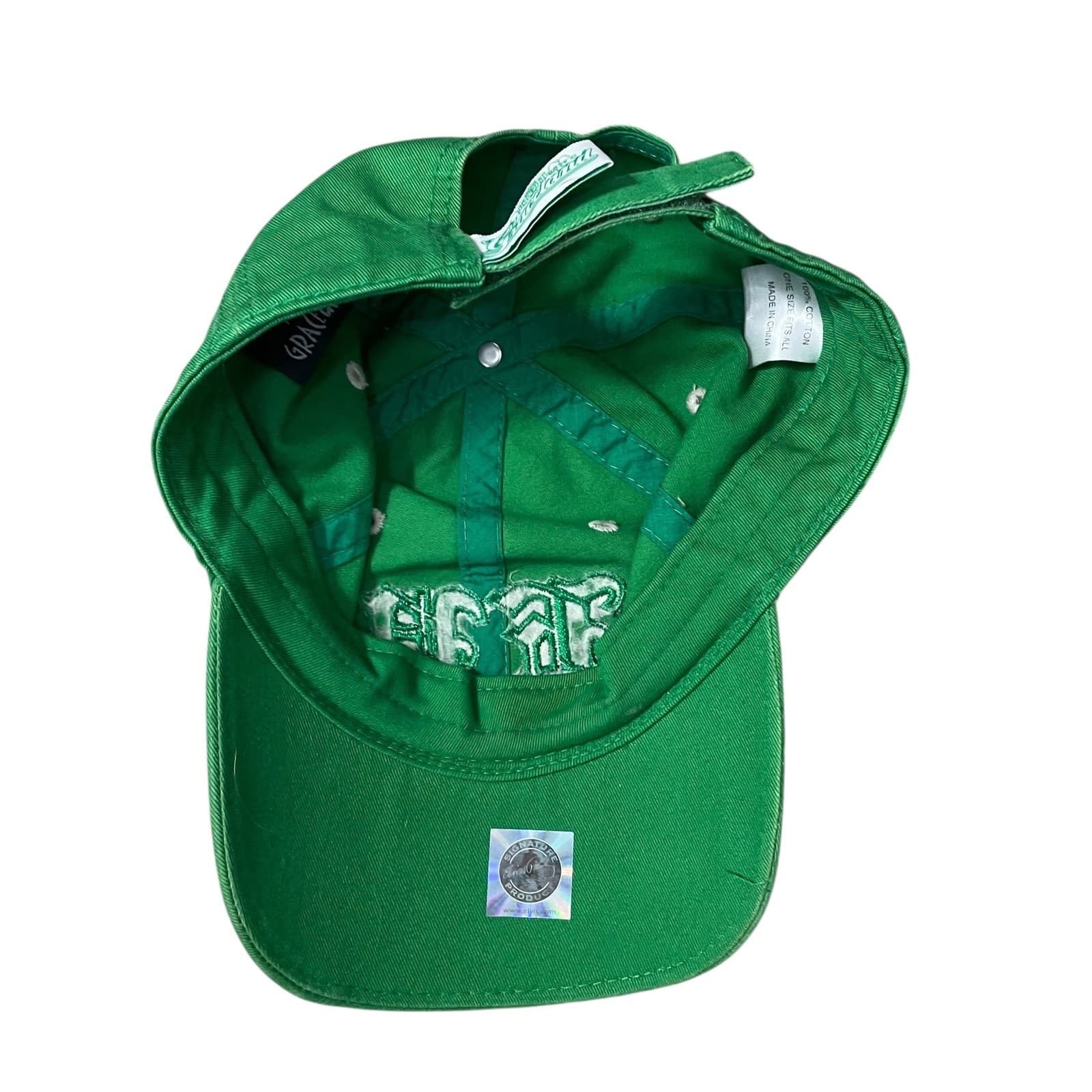 Elvis Presley Graceland Green Embroidered Baseball Cap Hat Adult Collectible - Thumbnail 5