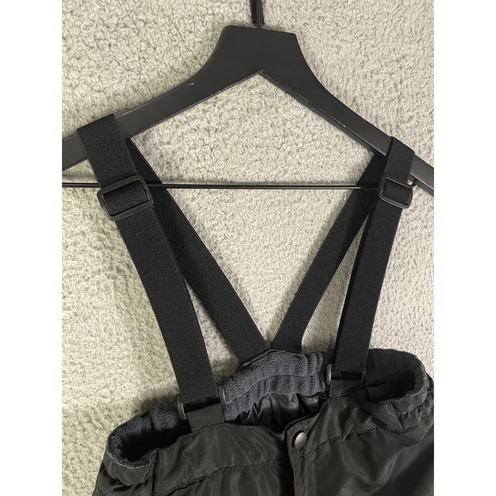 Iceburg Outerwear Youth Snow Pants Ski Bibs Size M 7 8 Black Insulated Lined - Thumbnail 10