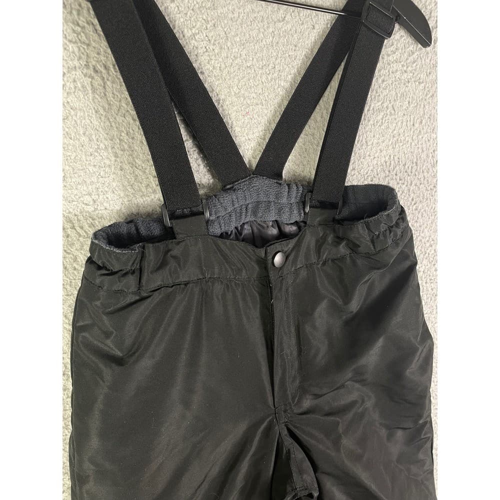Iceburg Outerwear Youth Snow Pants Ski Bibs Size M 7 8 Black Insulated Lined - Thumbnail 11