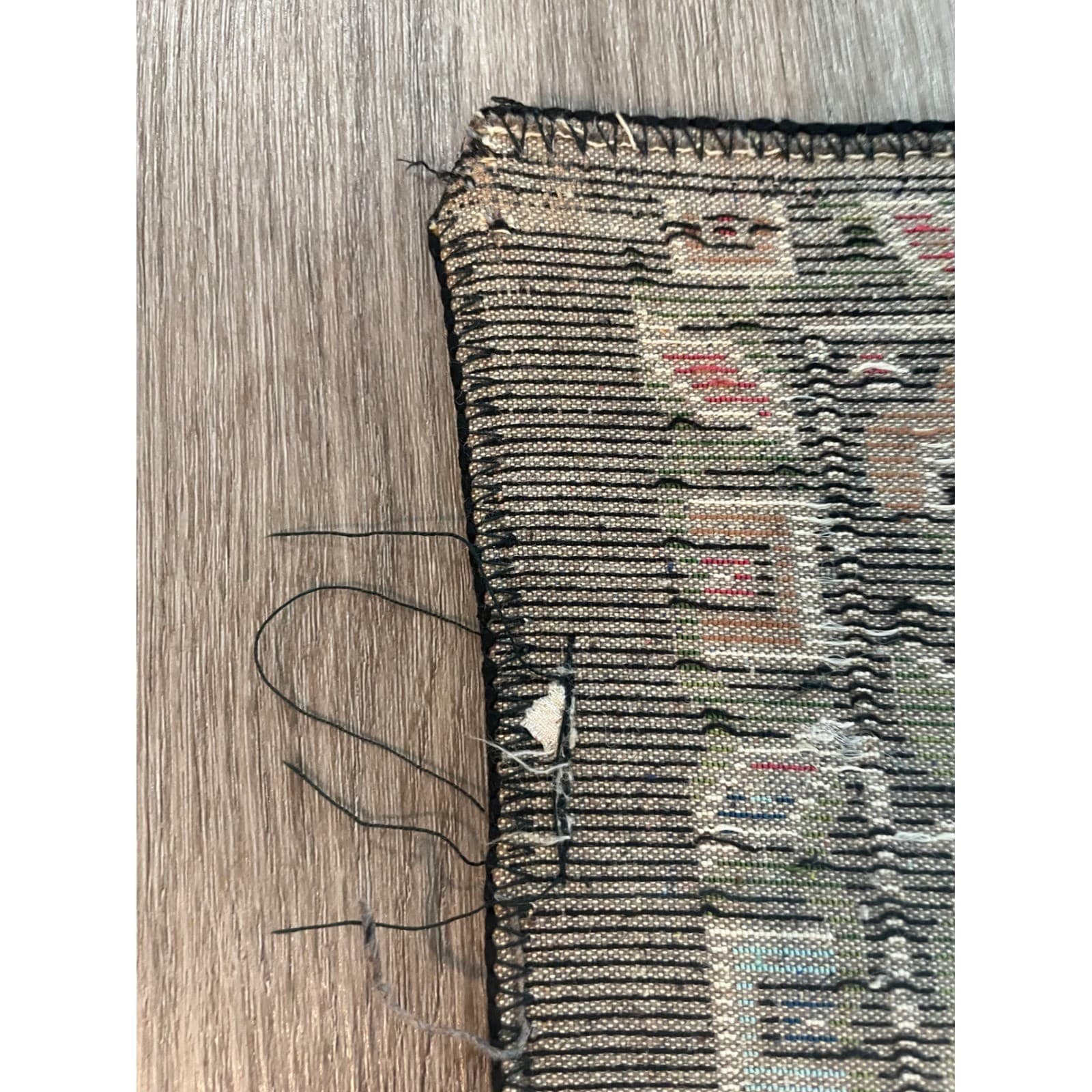 Vintage Turkish Velvet Peacock Tapestry Rug 1970s Wall Hanging 75x49 Boho Decor - Thumbnail 12