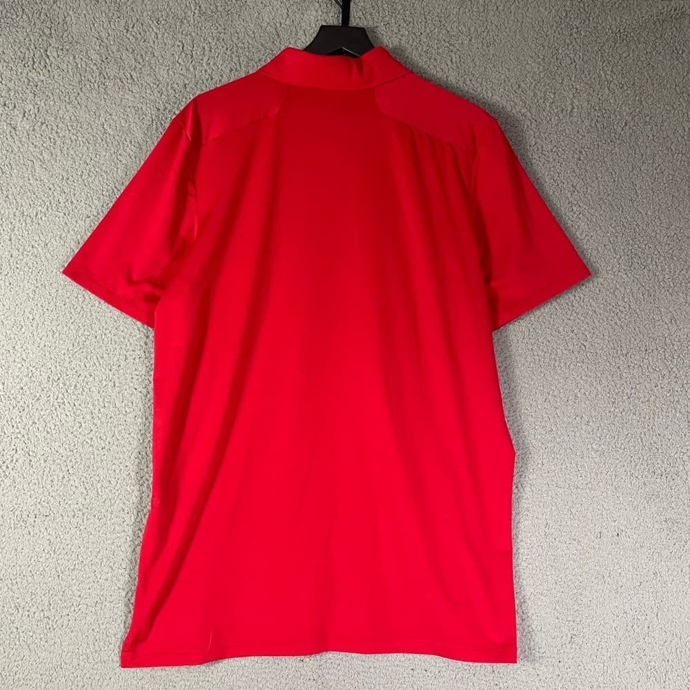 RLX Ralph Lauren Performance Polo Shirt Mens Large Red Blue Contrast Collar - Thumbnail 6