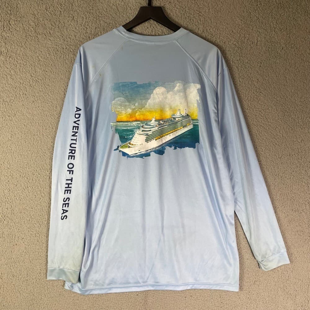 Royal Caribbean Adventure of the Seas Performance Shirt Men XL UPF 50 - Thumbnail 4