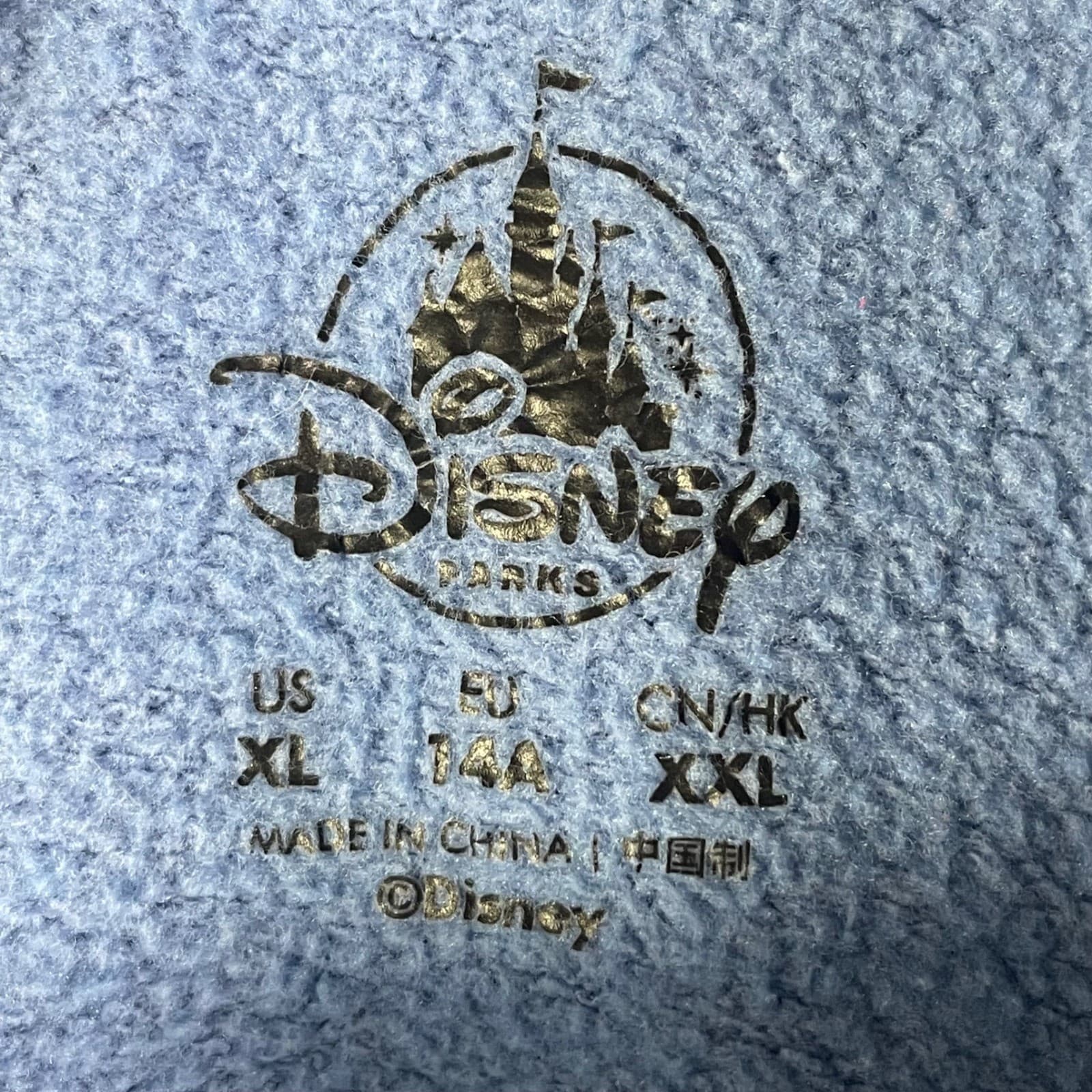 Stitch Hoodie Kids XL Disney Parks Lilo & Stitch Costume Blue Zip Up Ears Teeth - Thumbnail 3
