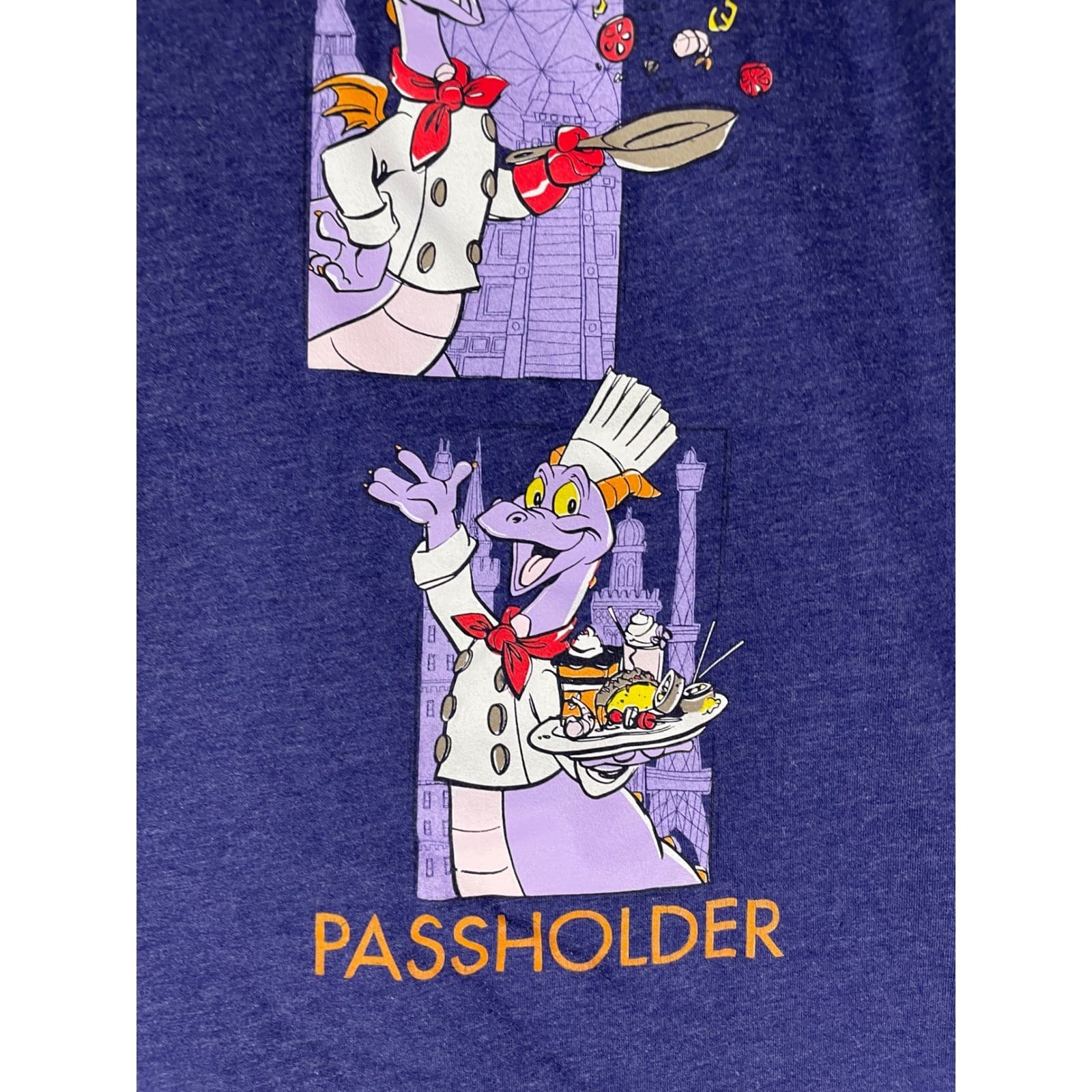 Disney Parks Epcot Figment Food Wine Festival Passholder T Shirt XL - Thumbnail 7