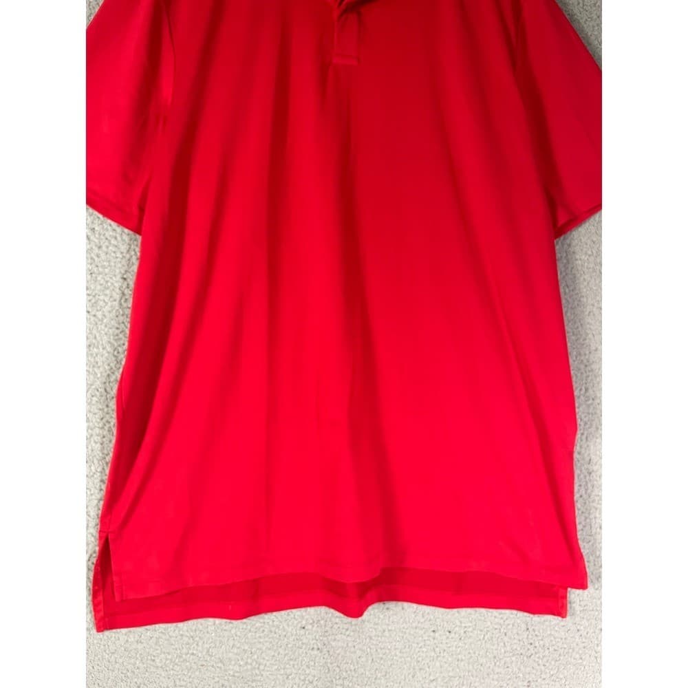 RLX Ralph Lauren Performance Polo Shirt Mens Large Red Blue Contrast Collar - Thumbnail 10