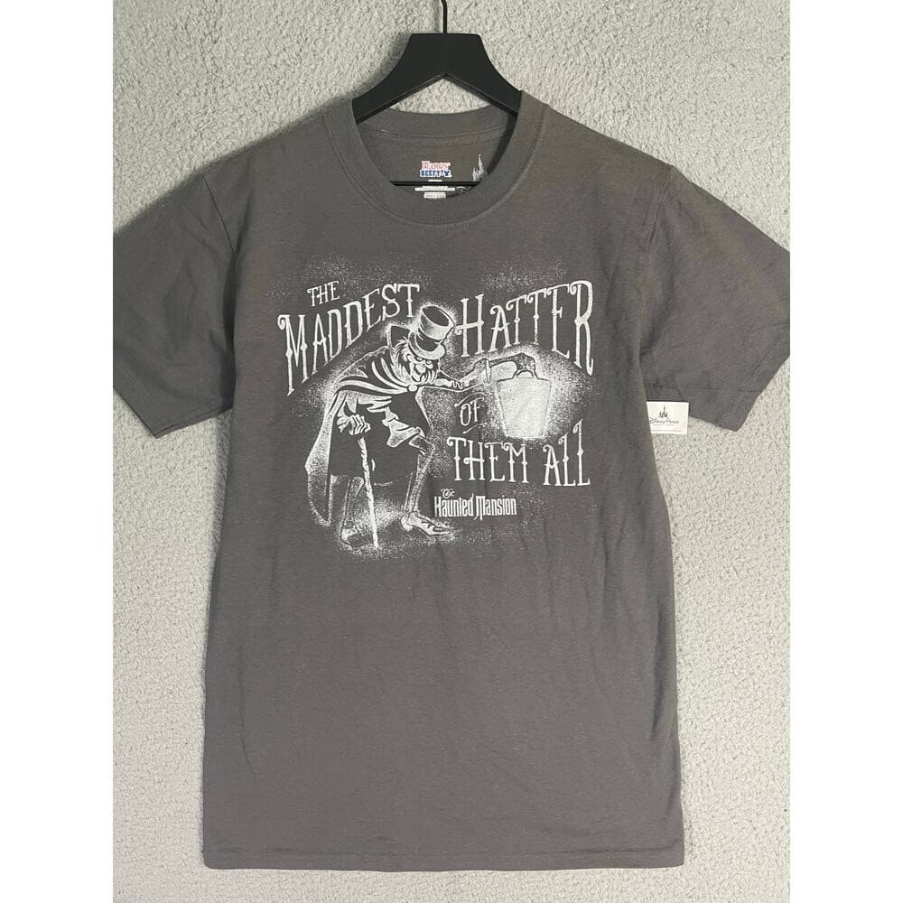 Disney Parks Haunted Mansion Maddest Hatter Tee NWT Size Small Glow in the Dark - Thumbnail 2