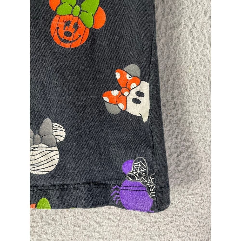 Disney Store Kids XS Halloween Mickey Pumpkin Ghost Bat Graphic Tee Shirt Black - Thumbnail 5