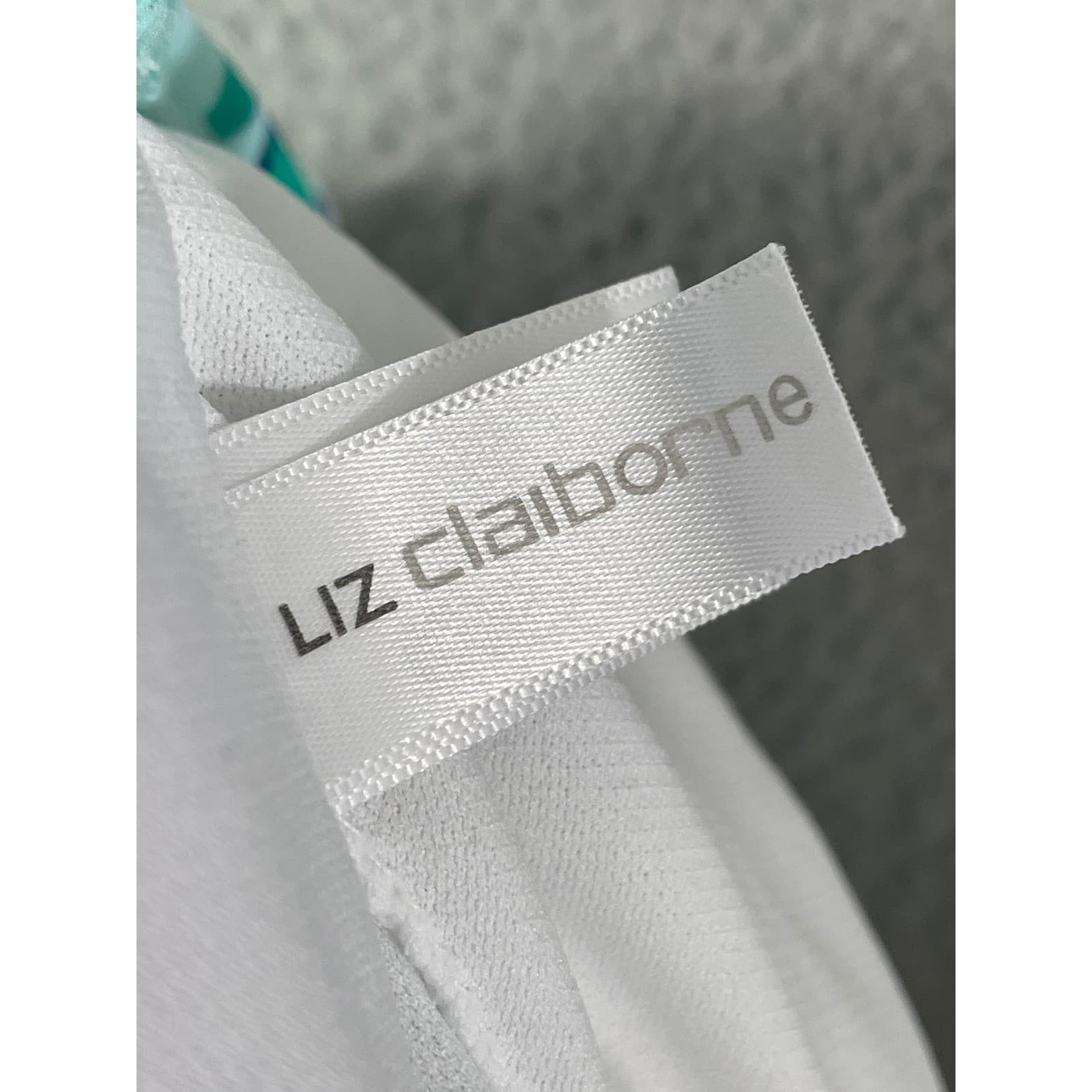 Liz Claiborne Women's 18W Floral Halter Top Sleeveless Swimsuit Swim Plus Size - Thumbnail 2