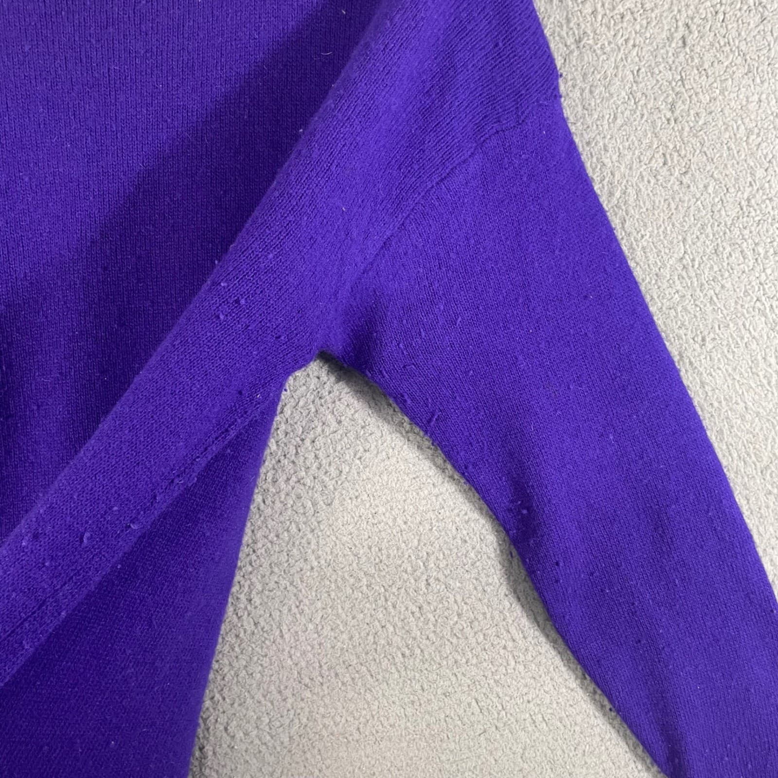 Vintage Angora Lambswool Sweater Womens Large Purple Oversized La Mittini - Thumbnail 12