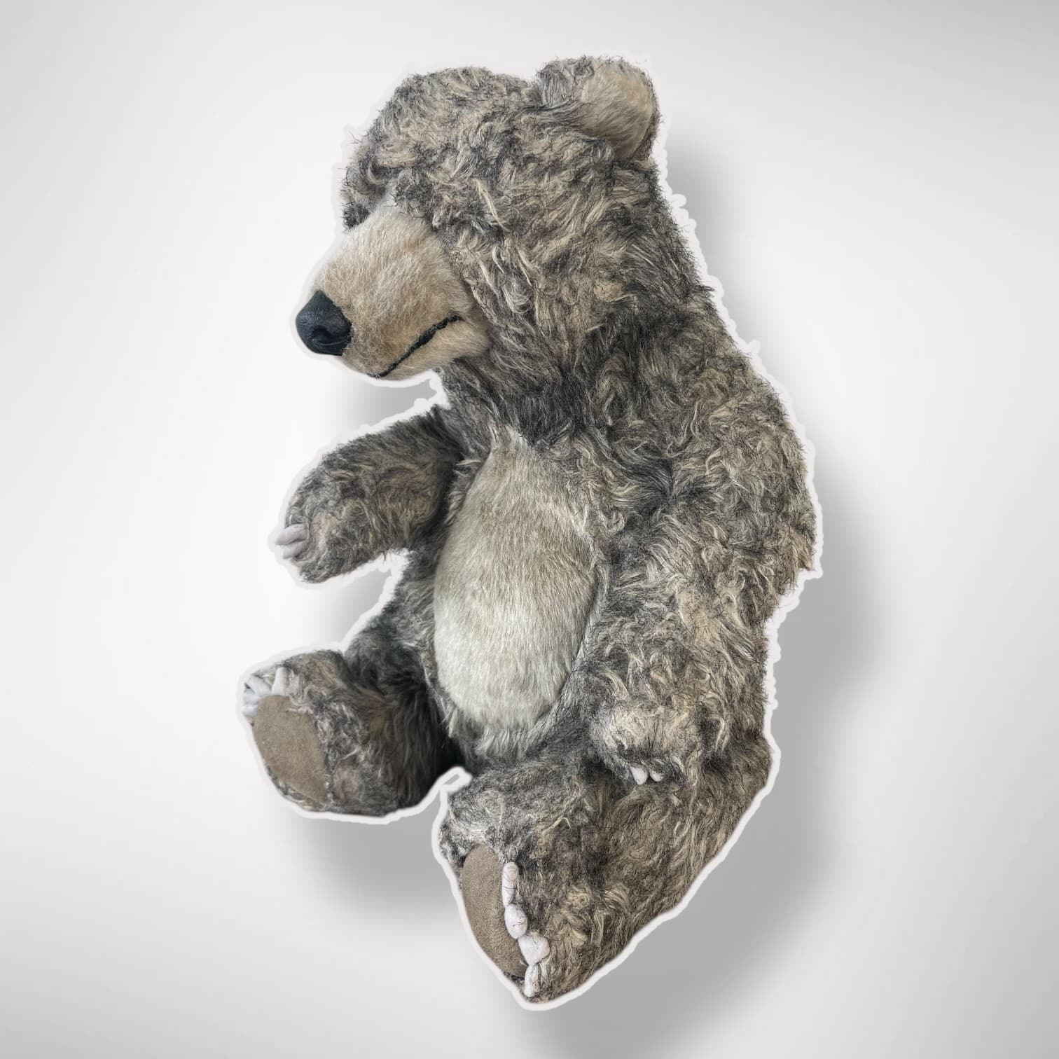 Baloo Jungle Book Plush Disney Parks Bear Realistic Brown Gray 11” Stuffed Toy - Thumbnail 2
