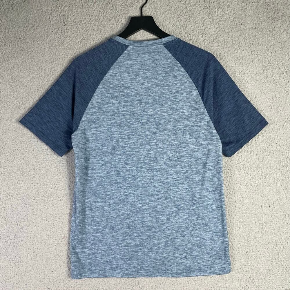 ZeroXposur Men's Blue Raglan Active Short Sleeve Shirt Size S Lightweight - Thumbnail 2