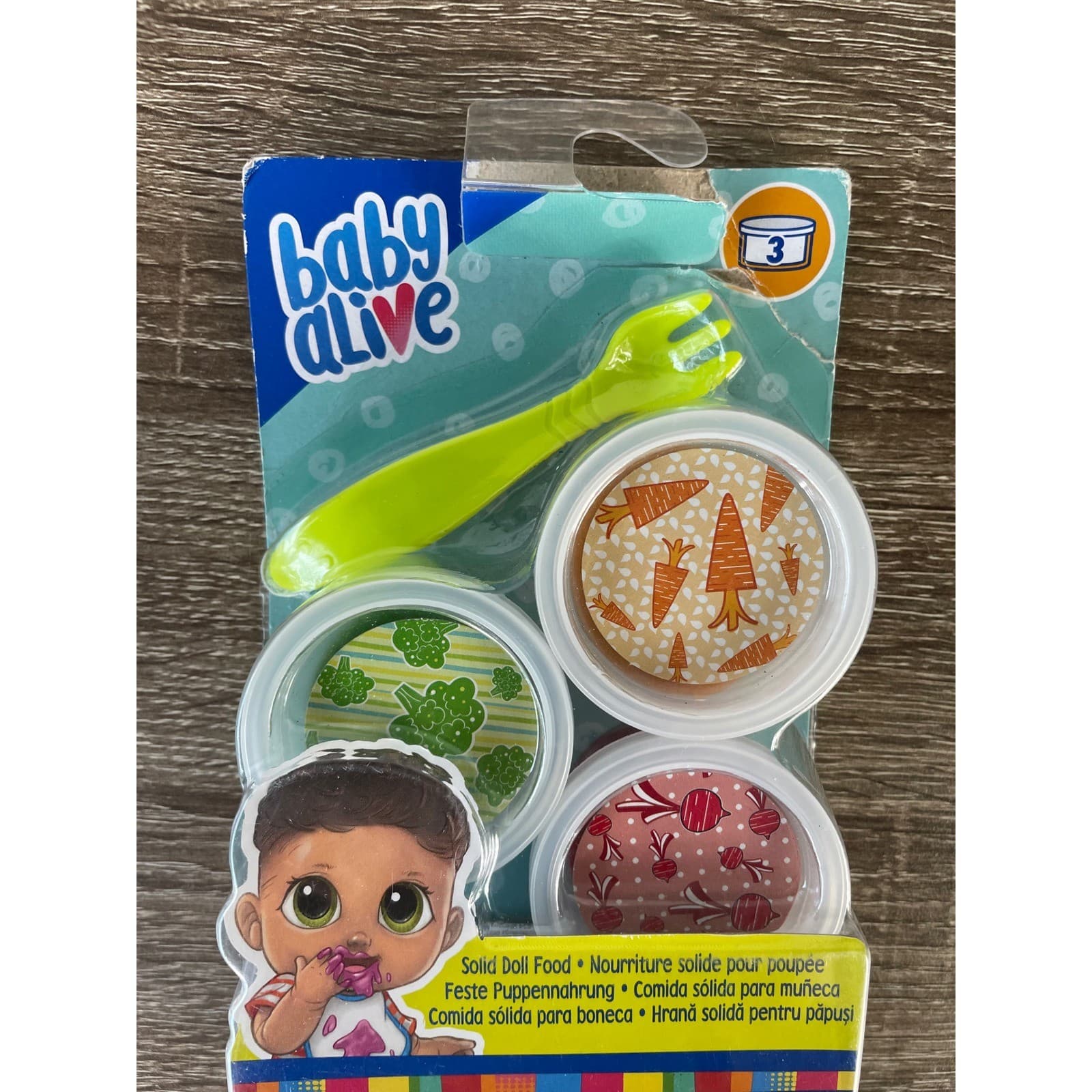 Hasbro Baby Alive Doll Food Refill Pack Solid Mix 3 Cups Sealed 3 Oz Accessory - Thumbnail 3