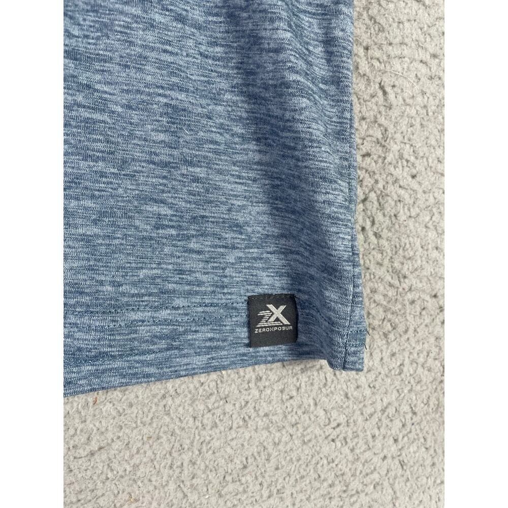 ZeroXposur Men's Blue Raglan Active Short Sleeve Shirt Size S Lightweight - Thumbnail 3