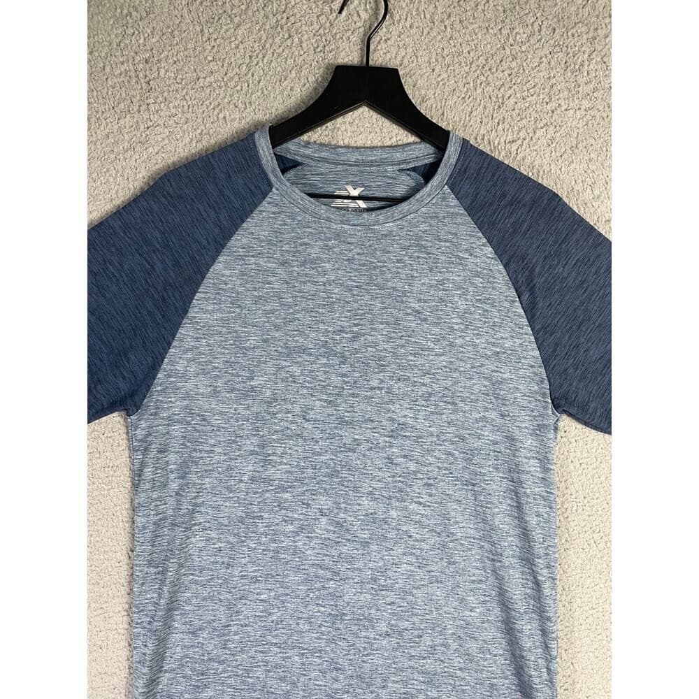 ZeroXposur Men's Blue Raglan Active Short Sleeve Shirt Size S Lightweight - Thumbnail 4