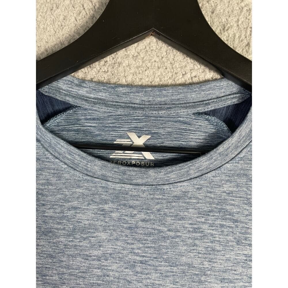 ZeroXposur Men's Blue Raglan Active Short Sleeve Shirt Size S Lightweight - Thumbnail 5