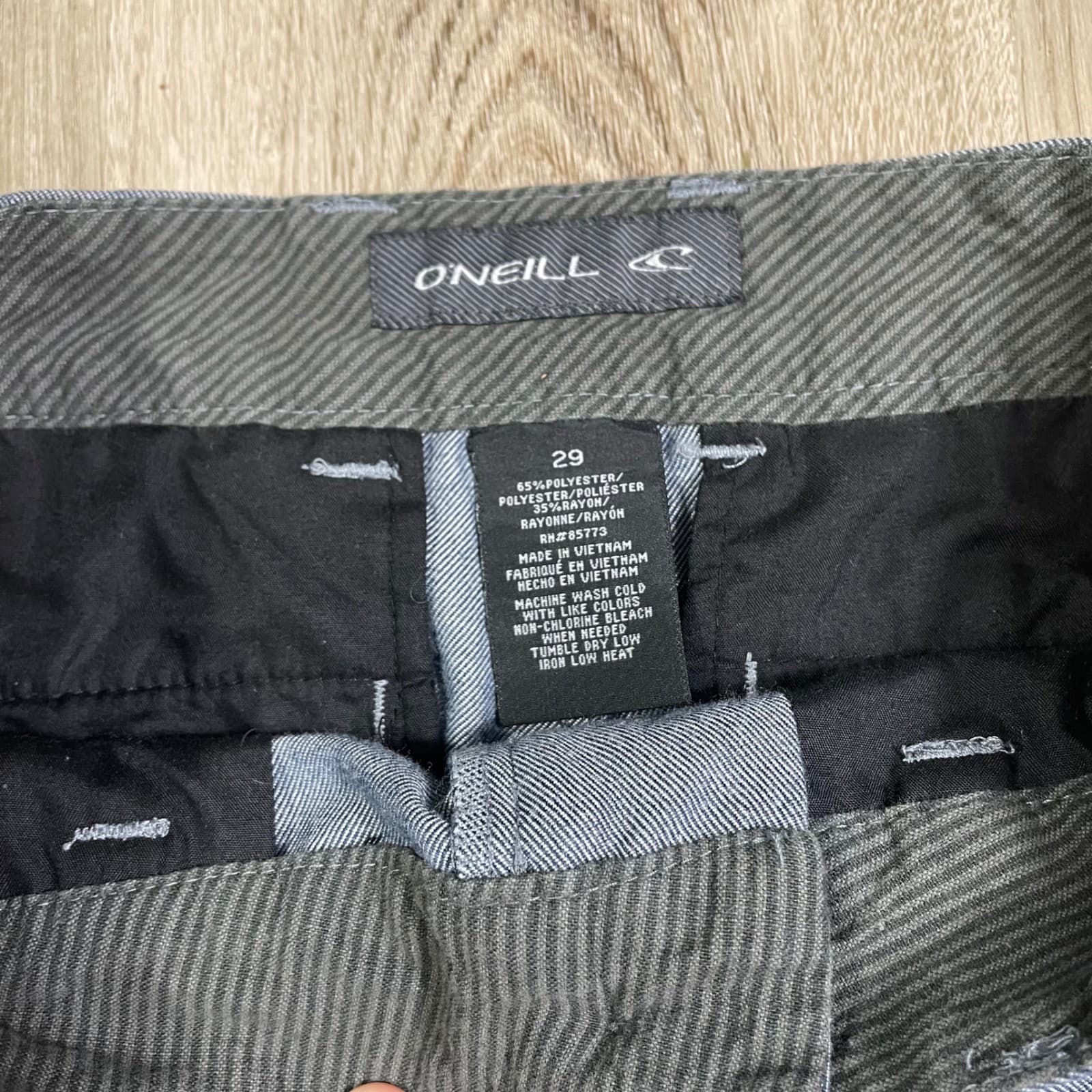 ONeill Mens Gray Casual Shorts Size 29 Flat Front Walk Golf Summer Beach - Thumbnail 6