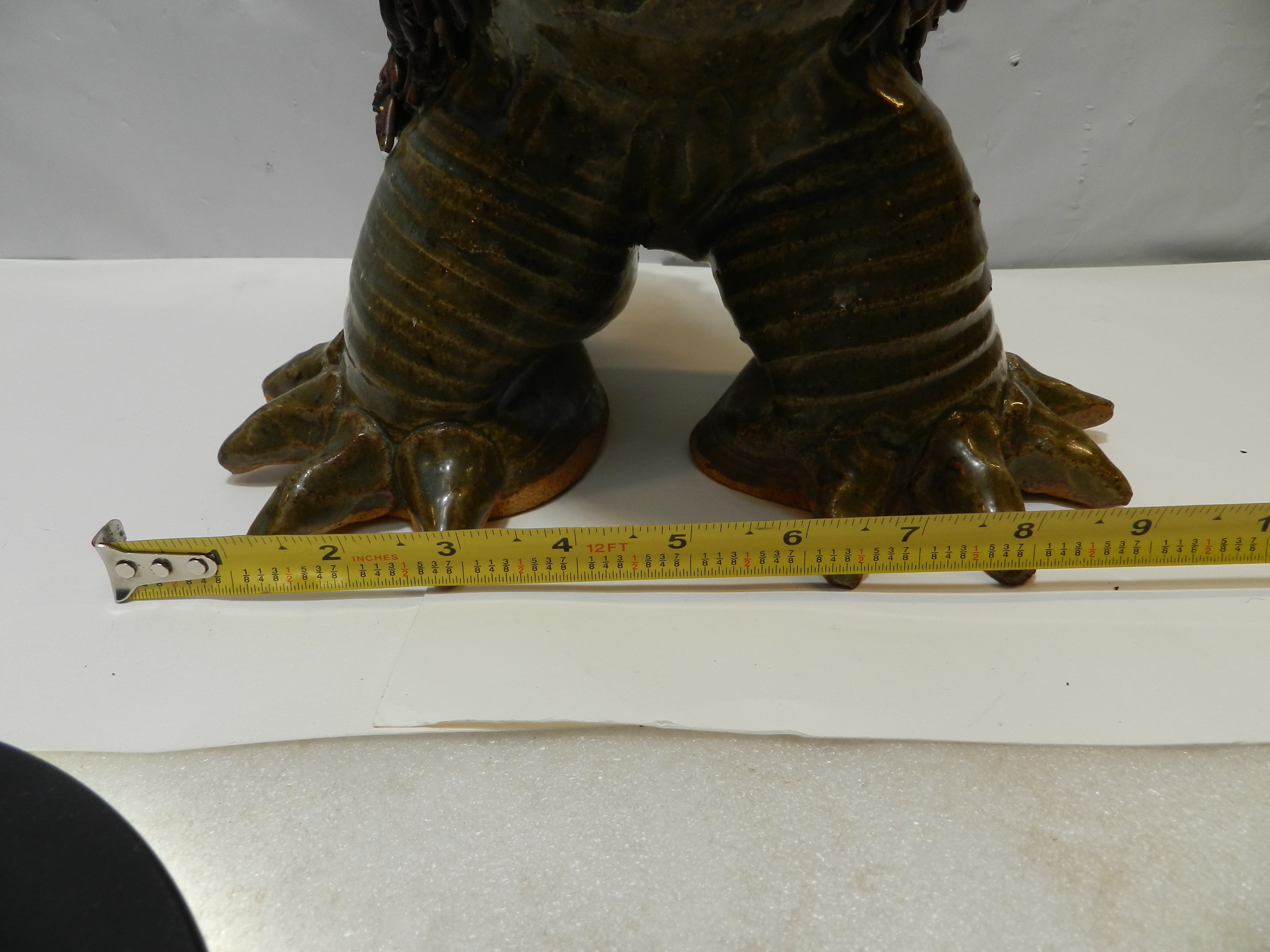 VTG Jim Rumph Style Whimsical & Grotesque Ceramic Pottery Dragon? Sculpture O72S - Thumbnail 19
