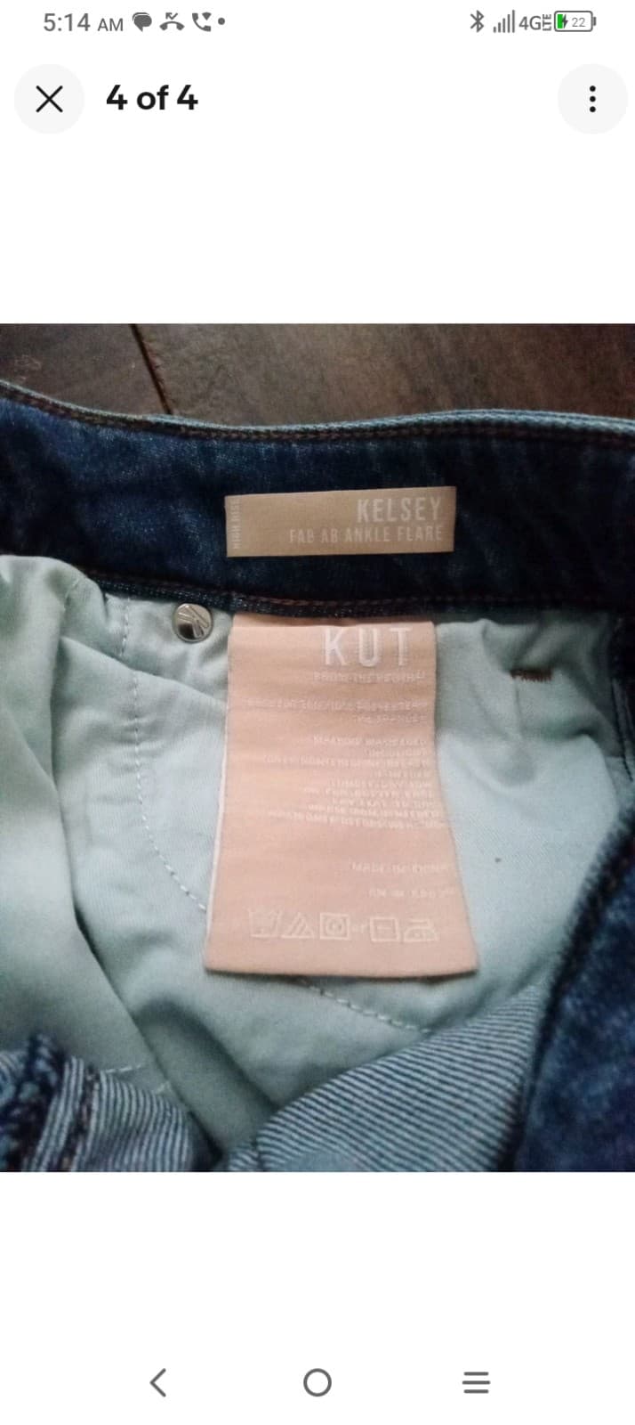 Kut 00 brand new with tags denim women's jeans - Thumbnail 4
