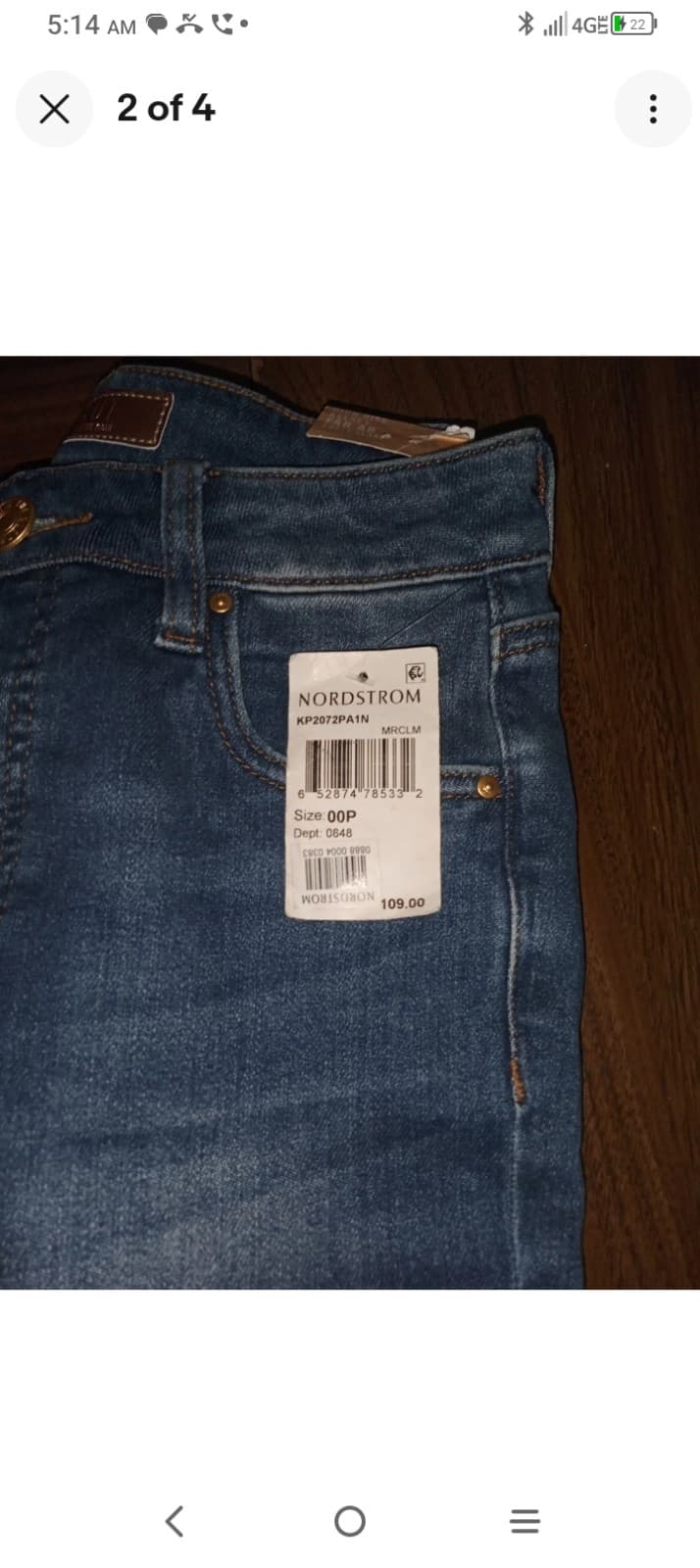 Kut 00 brand new with tags denim women's jeans - Thumbnail 2