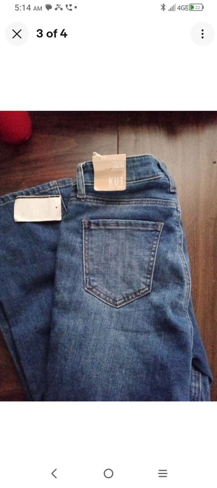Kut 00 brand new with tags denim women's jeans - Thumbnail 3